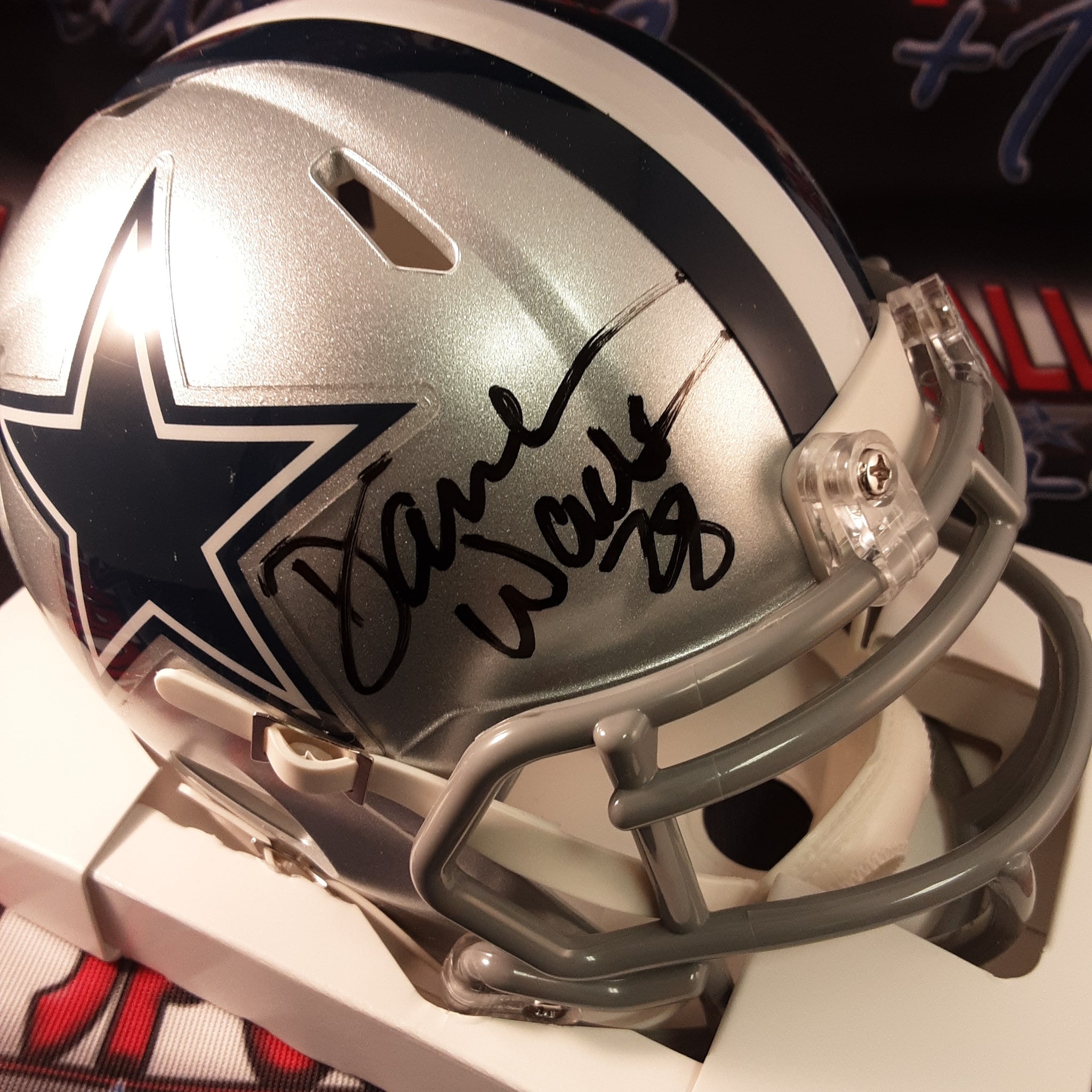 Darren Woodson Authentic Signed Autographed Mini Helmet JSA.