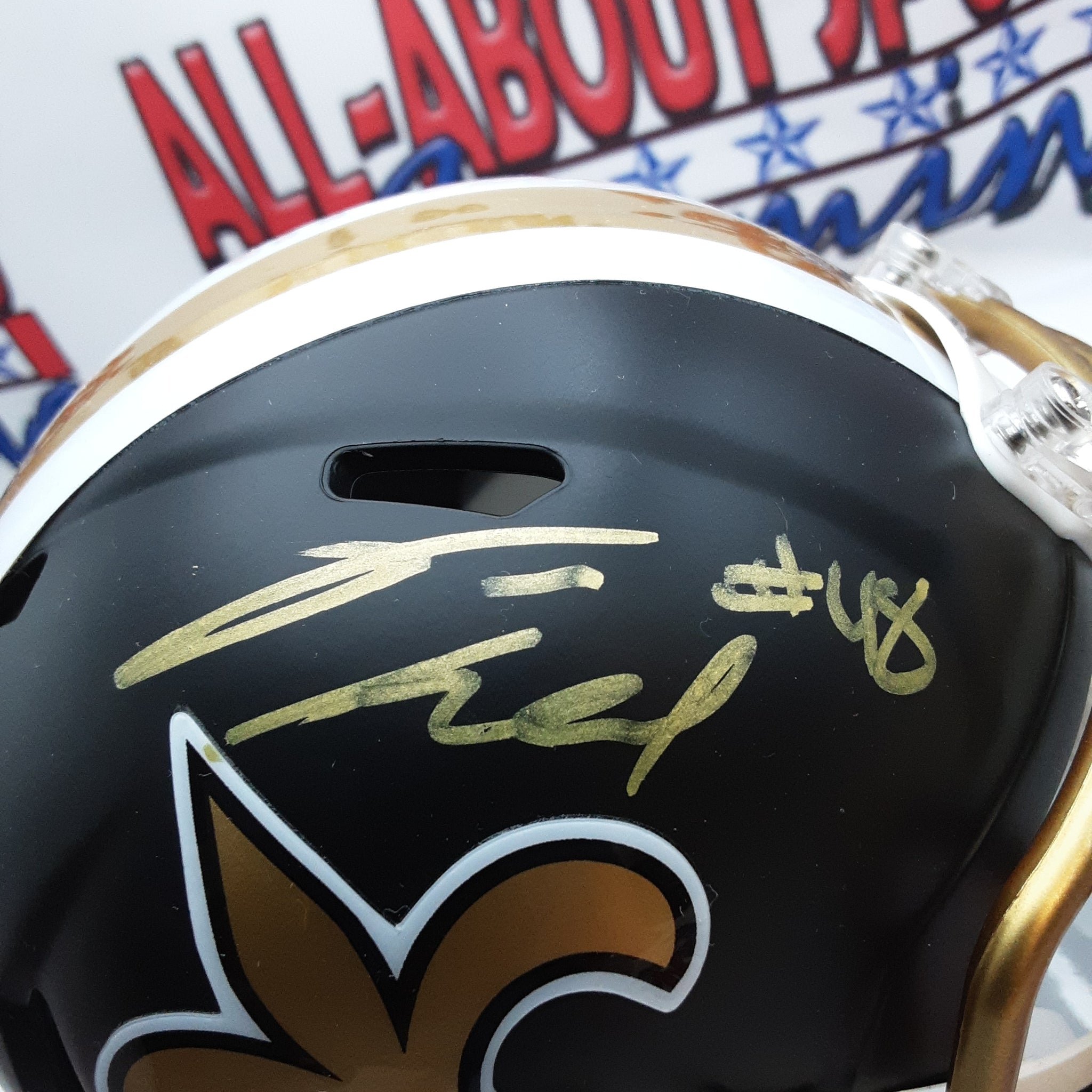 Vonn Bell Authentic Signed Autographed BLAZE Mini Helmet JSA.