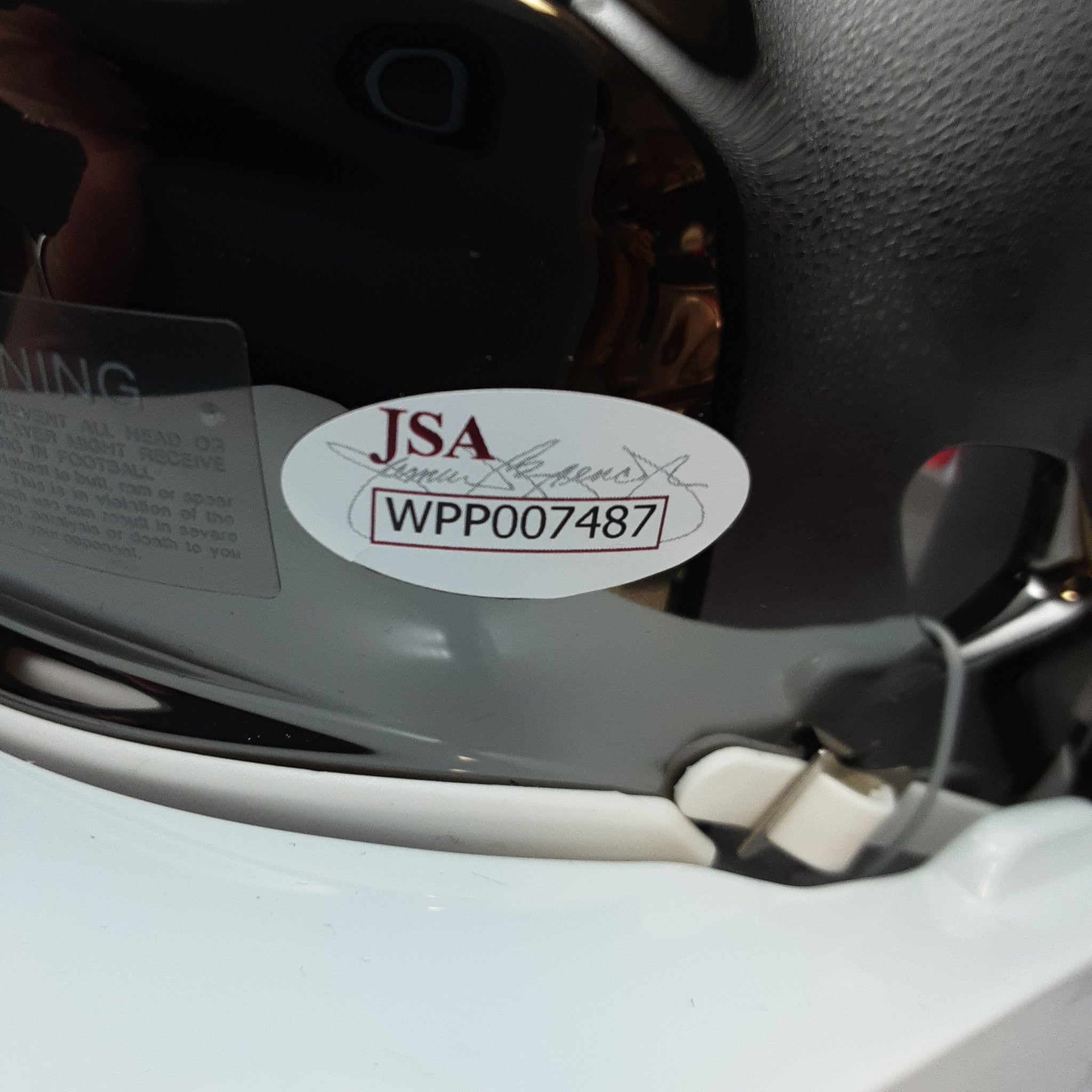 Ronnie Harrison Authentic Signed Autographed Mini Helmet JSA