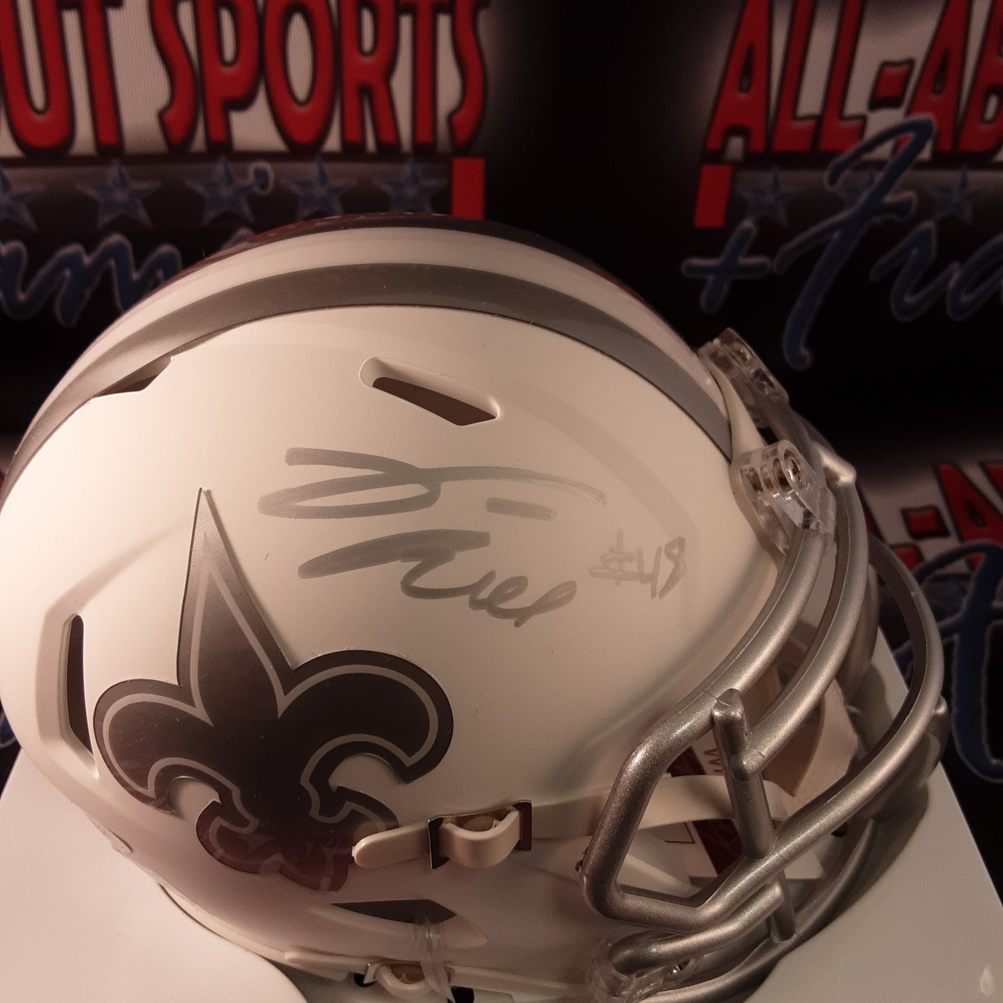 Vonn Bell Authentic Signed Autographed ICE Mini Helmet JSA.