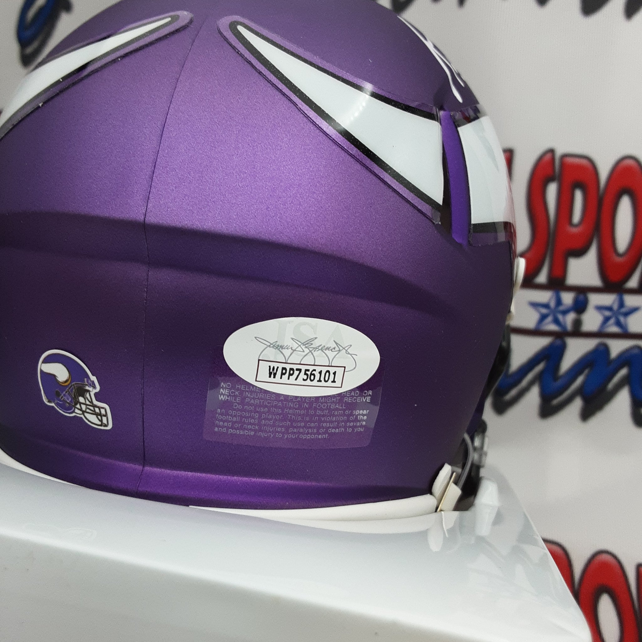 KJ Osborne Authentic Signed Autographed Mini Helmet JSA-