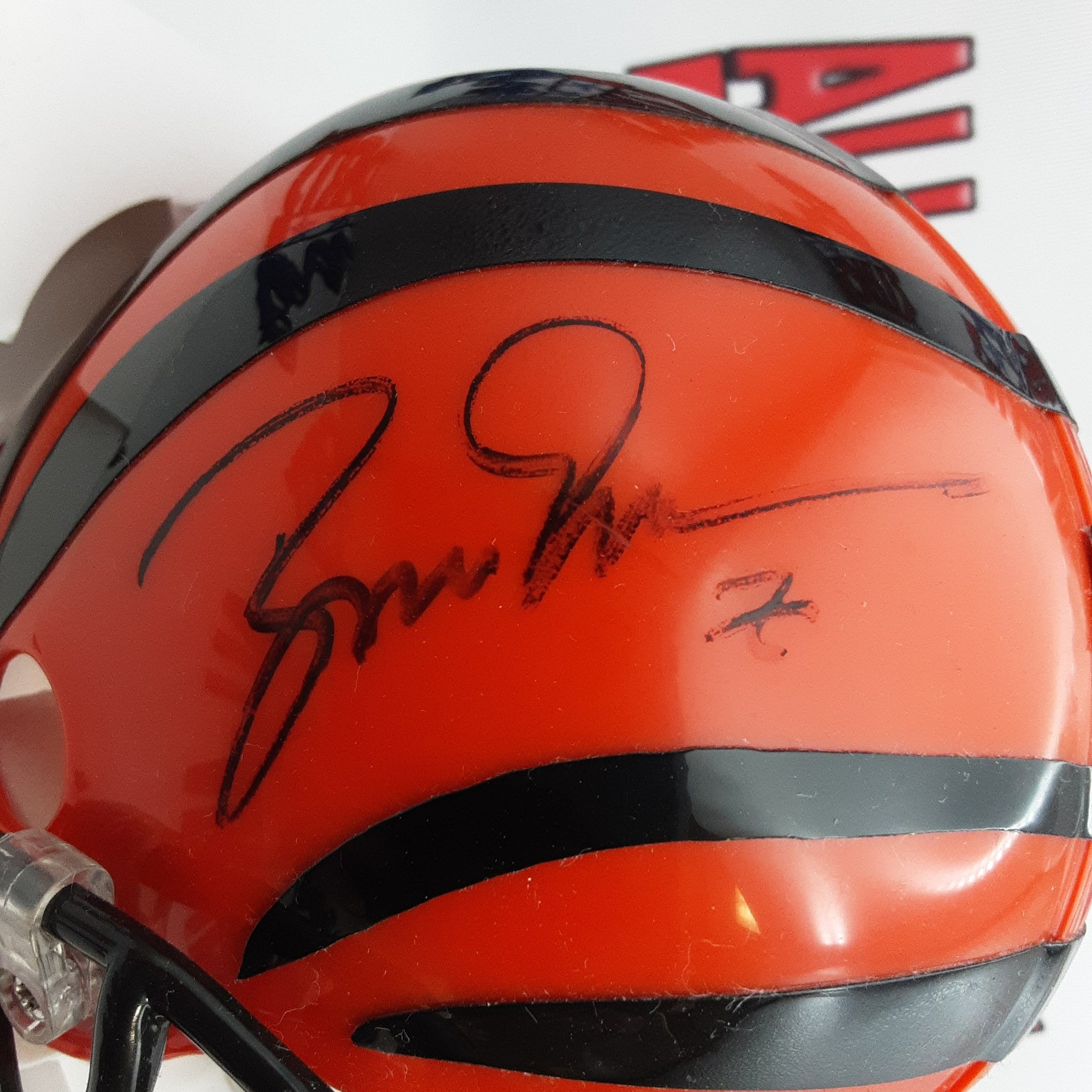 Boomer Esiason Authentic Signed Autographed Mini Helmet JSA.