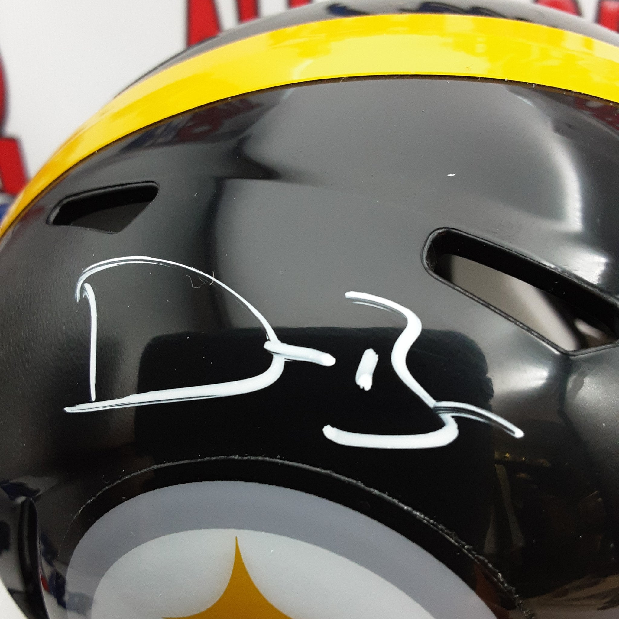 Devin Bush Authentic Signed Autographed Mini Helmet JSA.