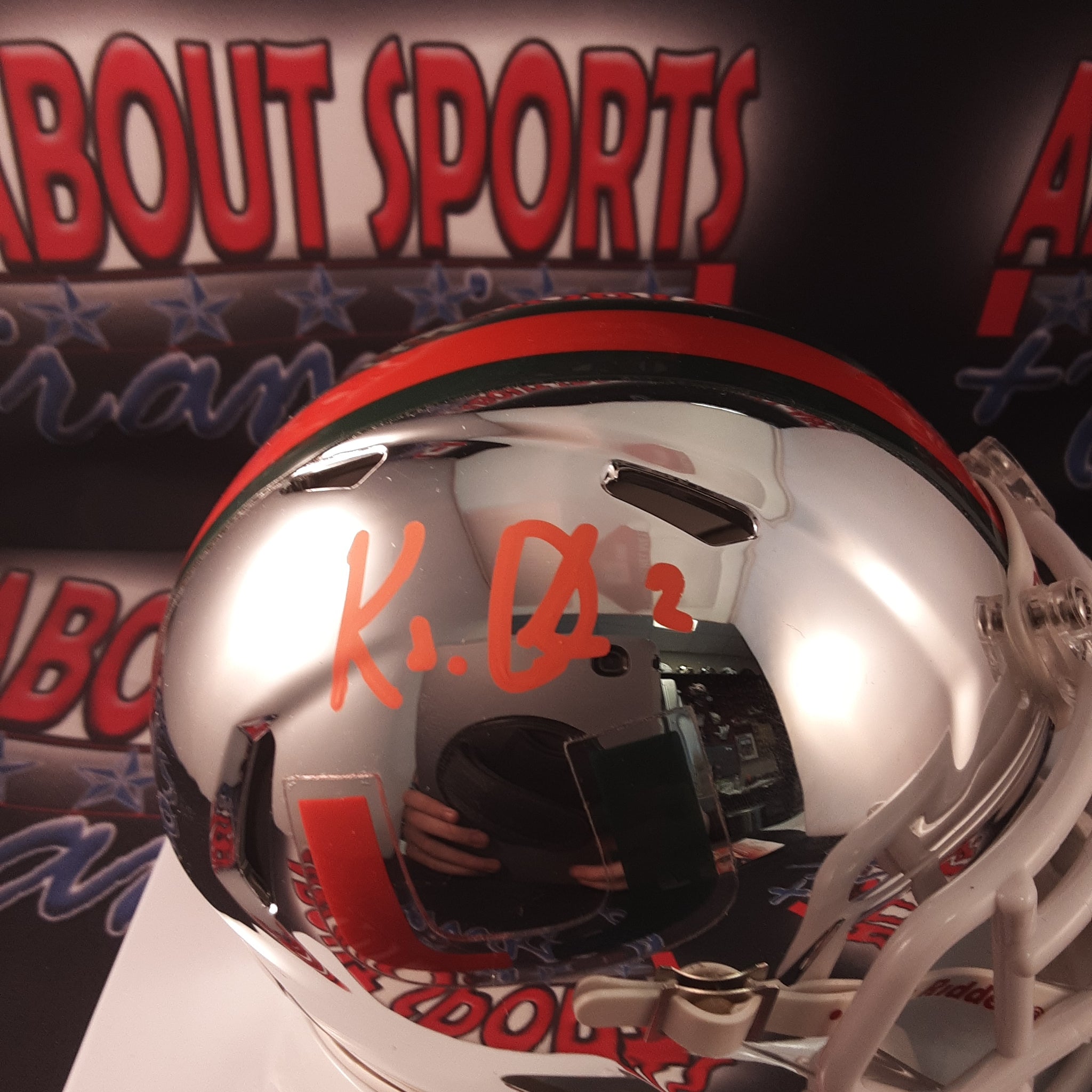 KJ Osborn Authentic Signed Autographed Mini Helmet JSA.