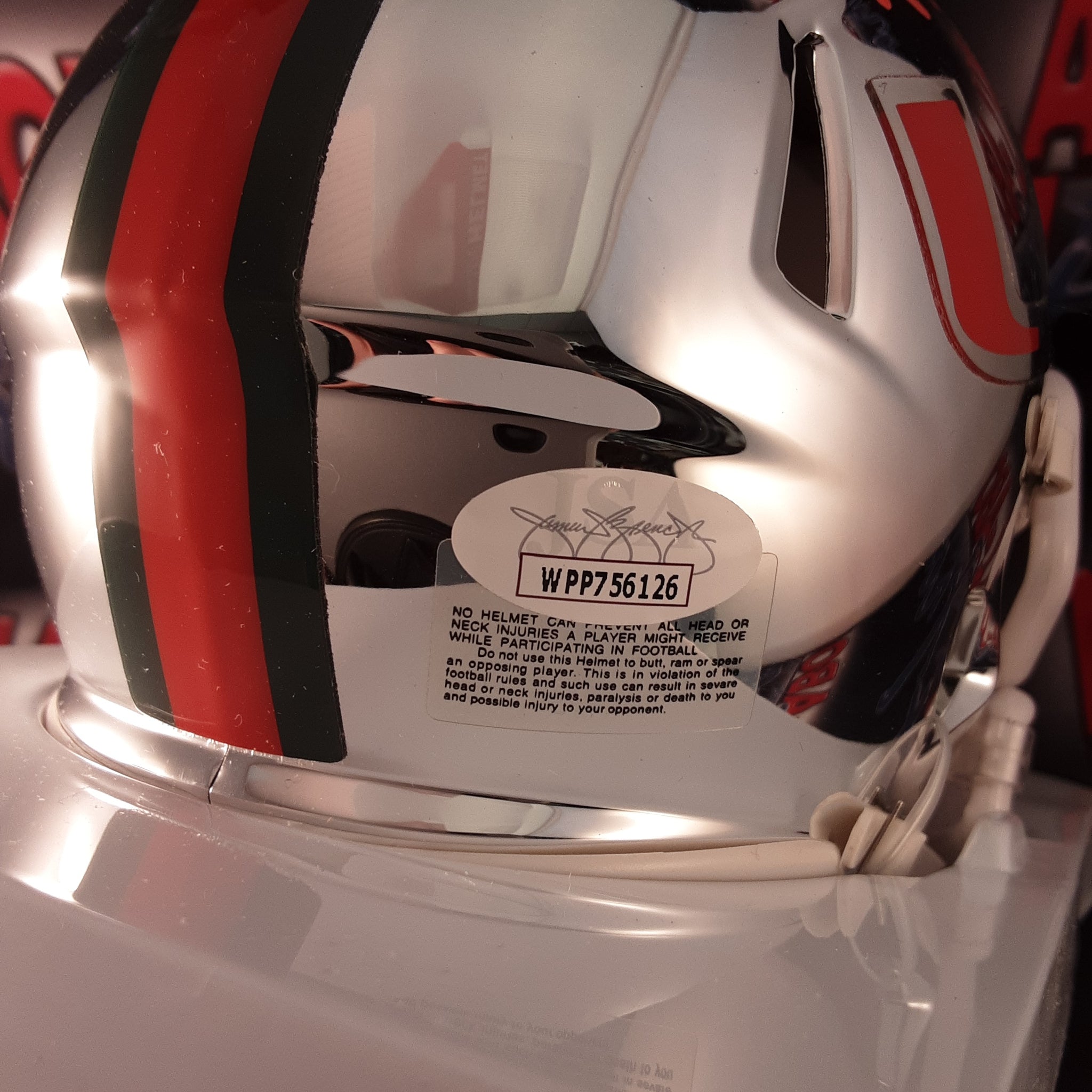 KJ Osborn Authentic Signed Autographed Mini Helmet JSA.