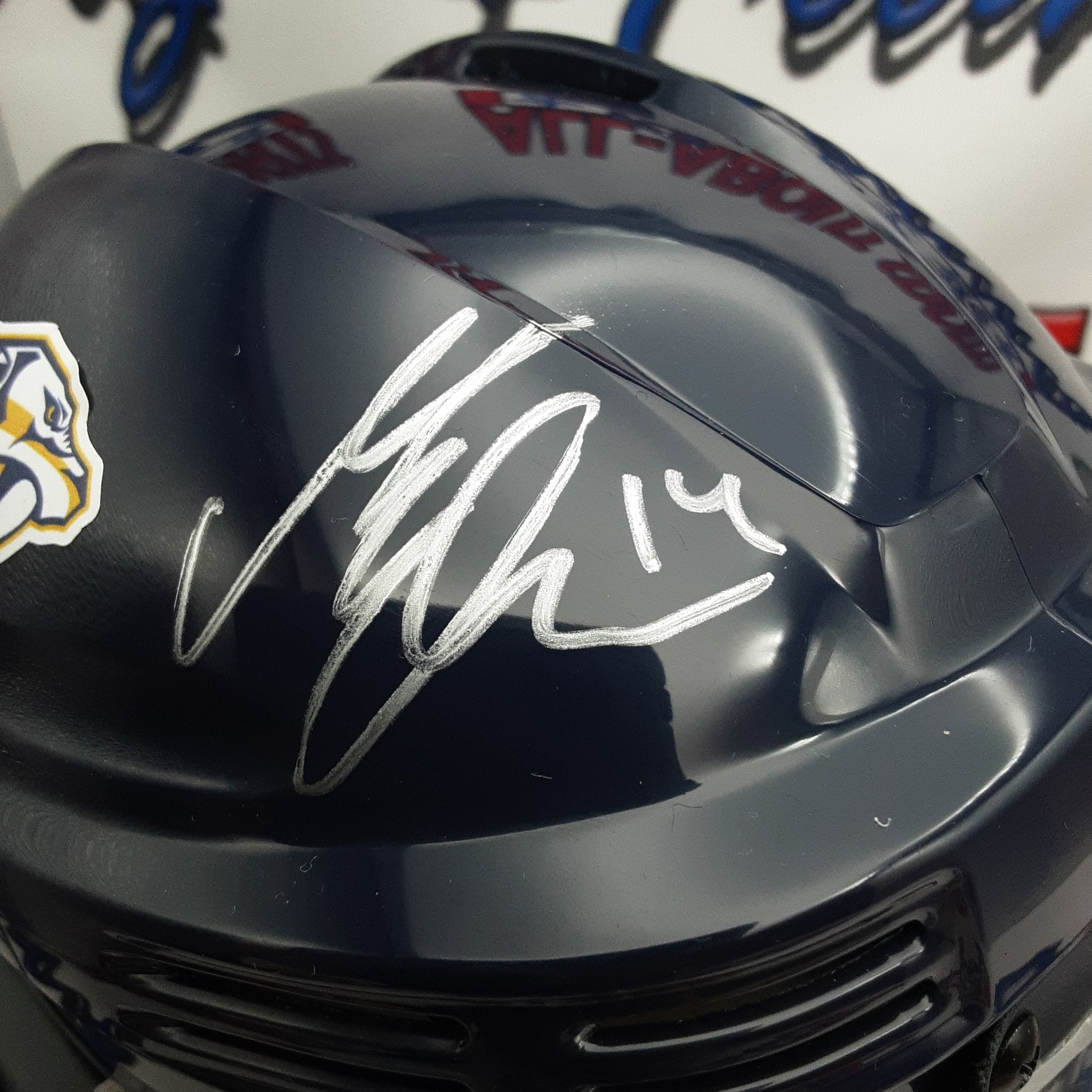 Mattias Ekholm Authentic Signed Autographed Mini Helmet PSA