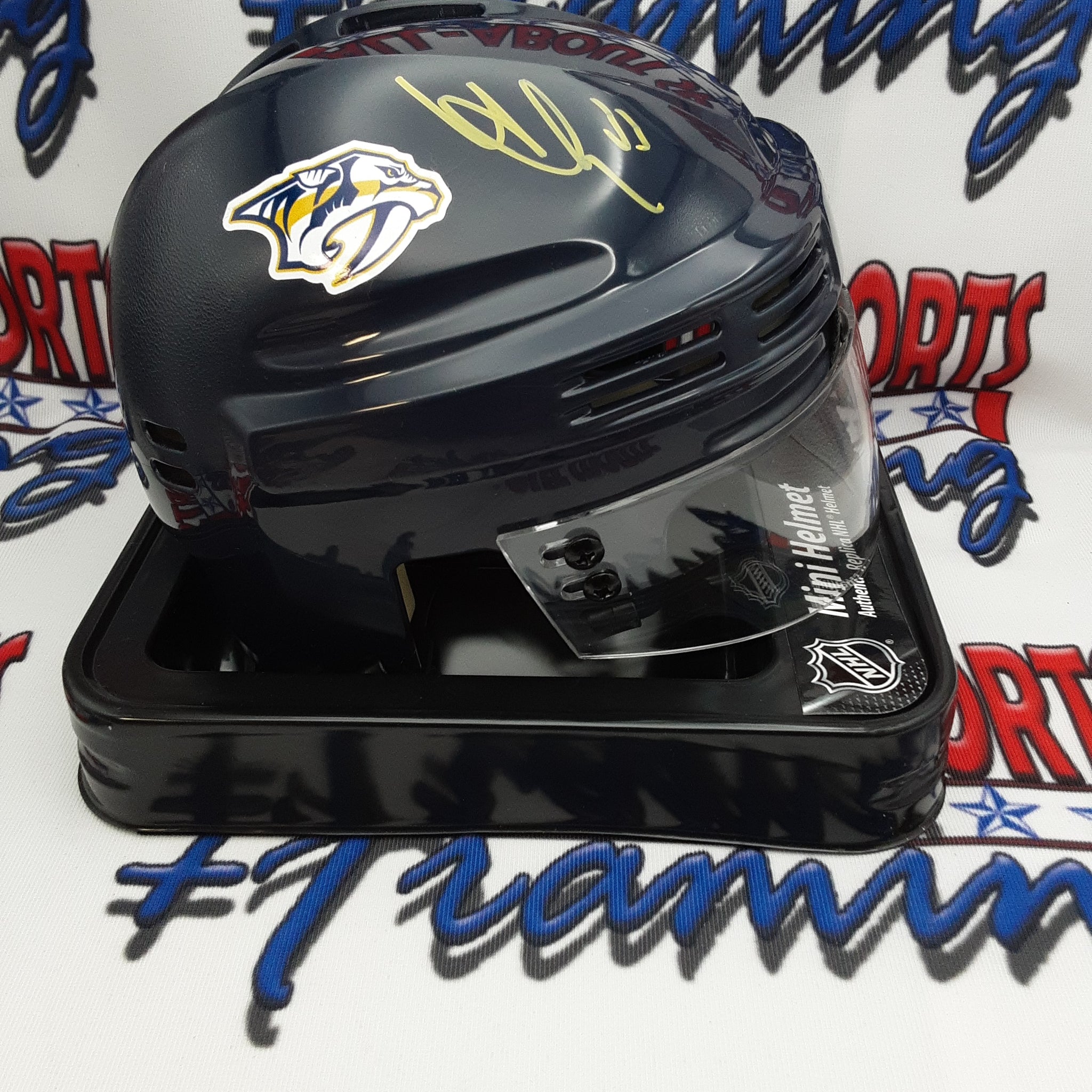 Viktor Arvidson Authentic Signed Autographed Mini Helmet PSA