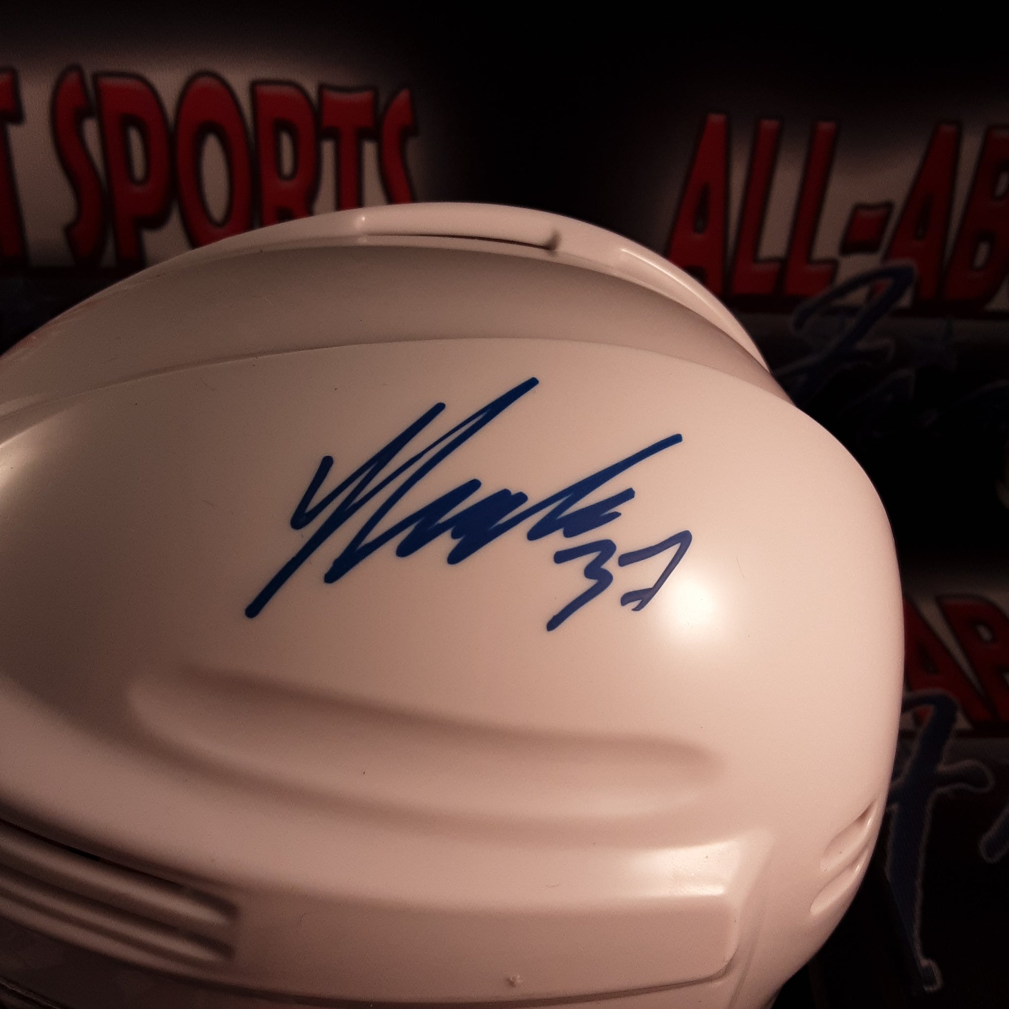 Yanni Gourde Authentic Signed Autographed Mini Helmet JSA