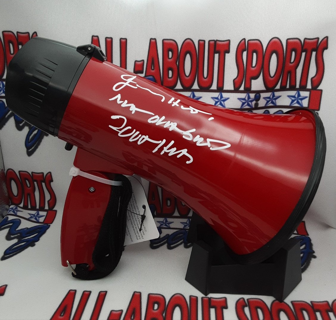 Jimmy Hart Authentic Signed Autographed Megaphone w/inscription JSA-