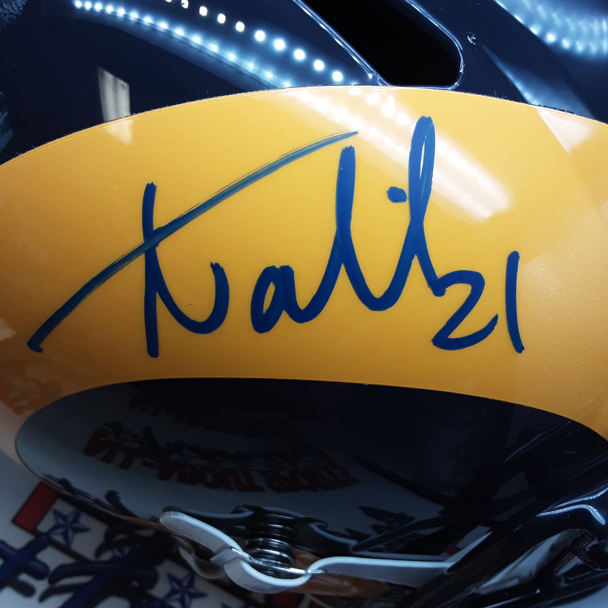 Aqib Talib Replica Signed Autographed Full-size Replica Helmet JSA.