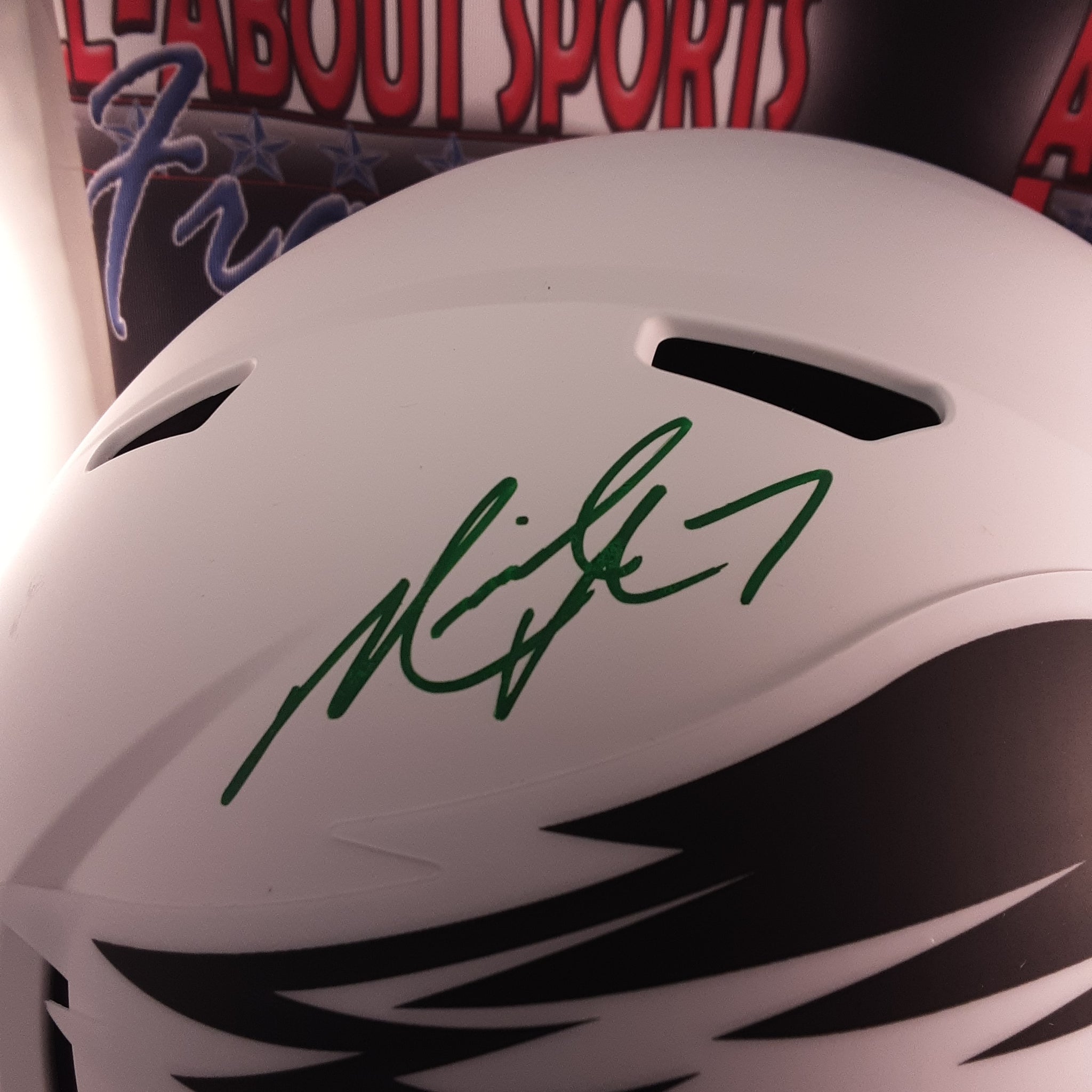 Michael Vick Authentic Signed Atlanta Falcons autographed Full-size Helmet JSA-