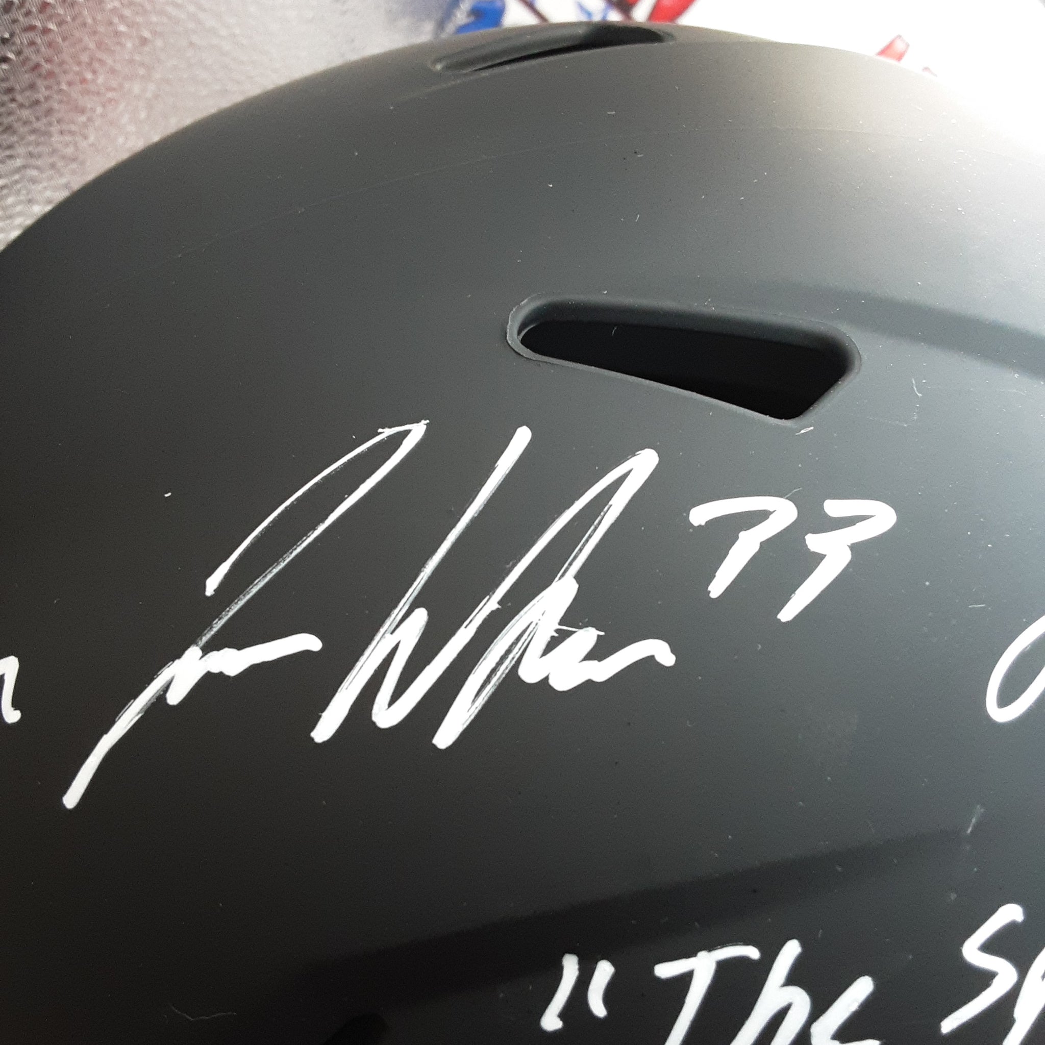 Winfield, Davis, Dean, Whitehead, Edwards, Murphy-Bunting Authentic Signed Autographed Full-size Replica Helmet JSA.