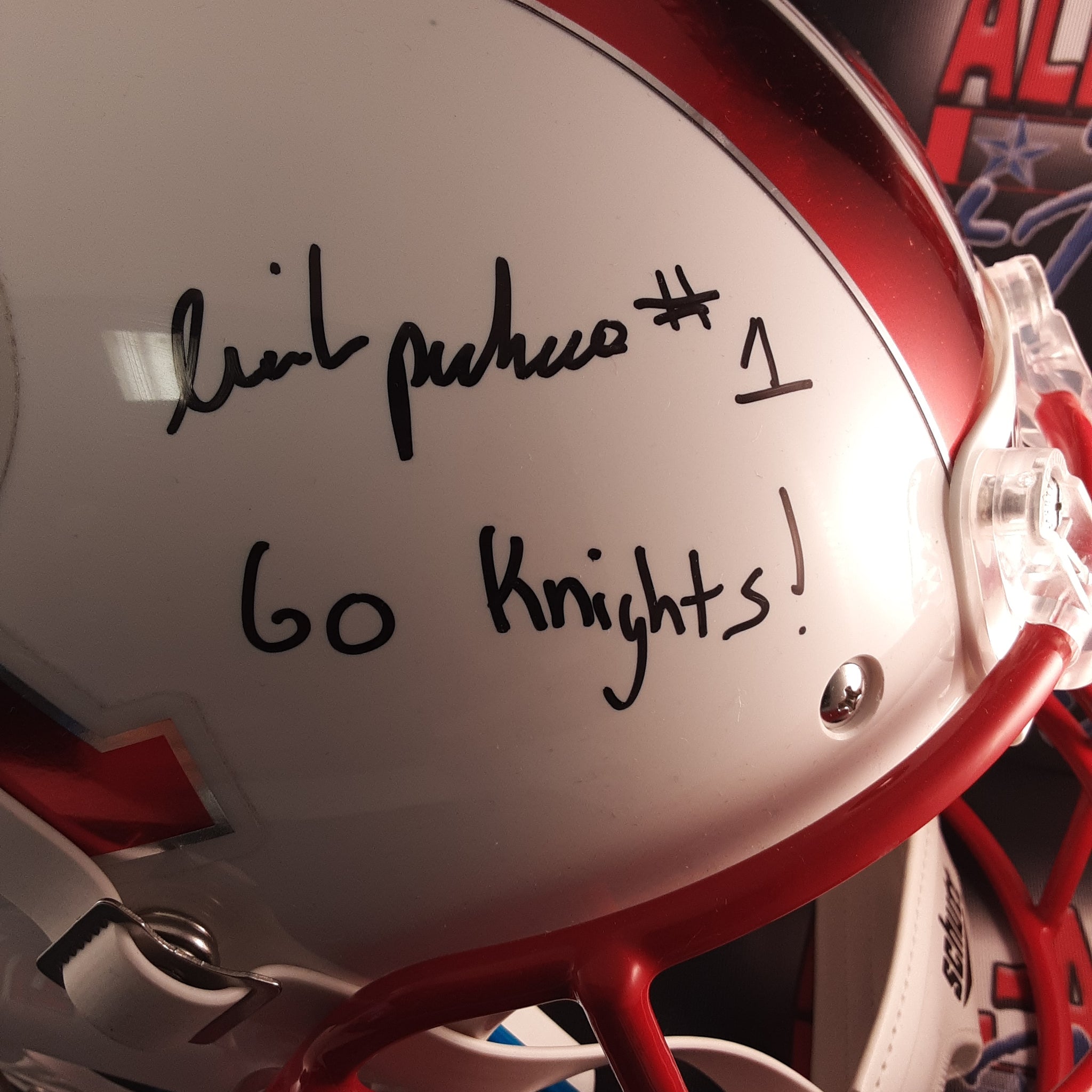 Isiah Pacheco Authentic Autographed Full-size Replica Helmet JSA