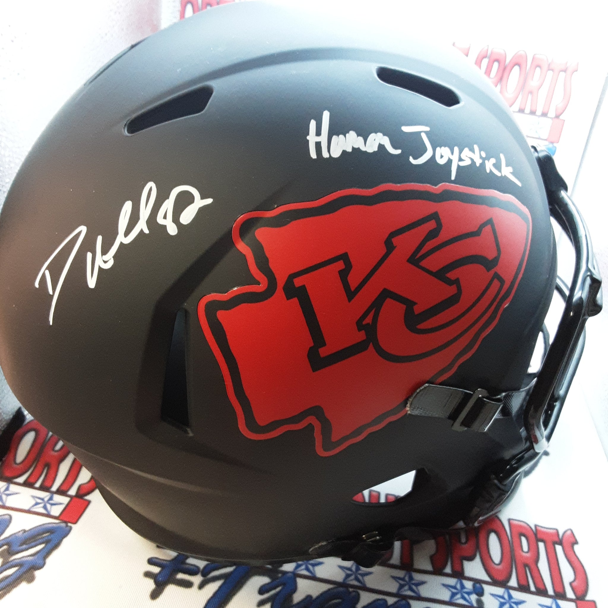 Dante Hall Authentic Signed Autographed Full-size Replica Helmet JSA