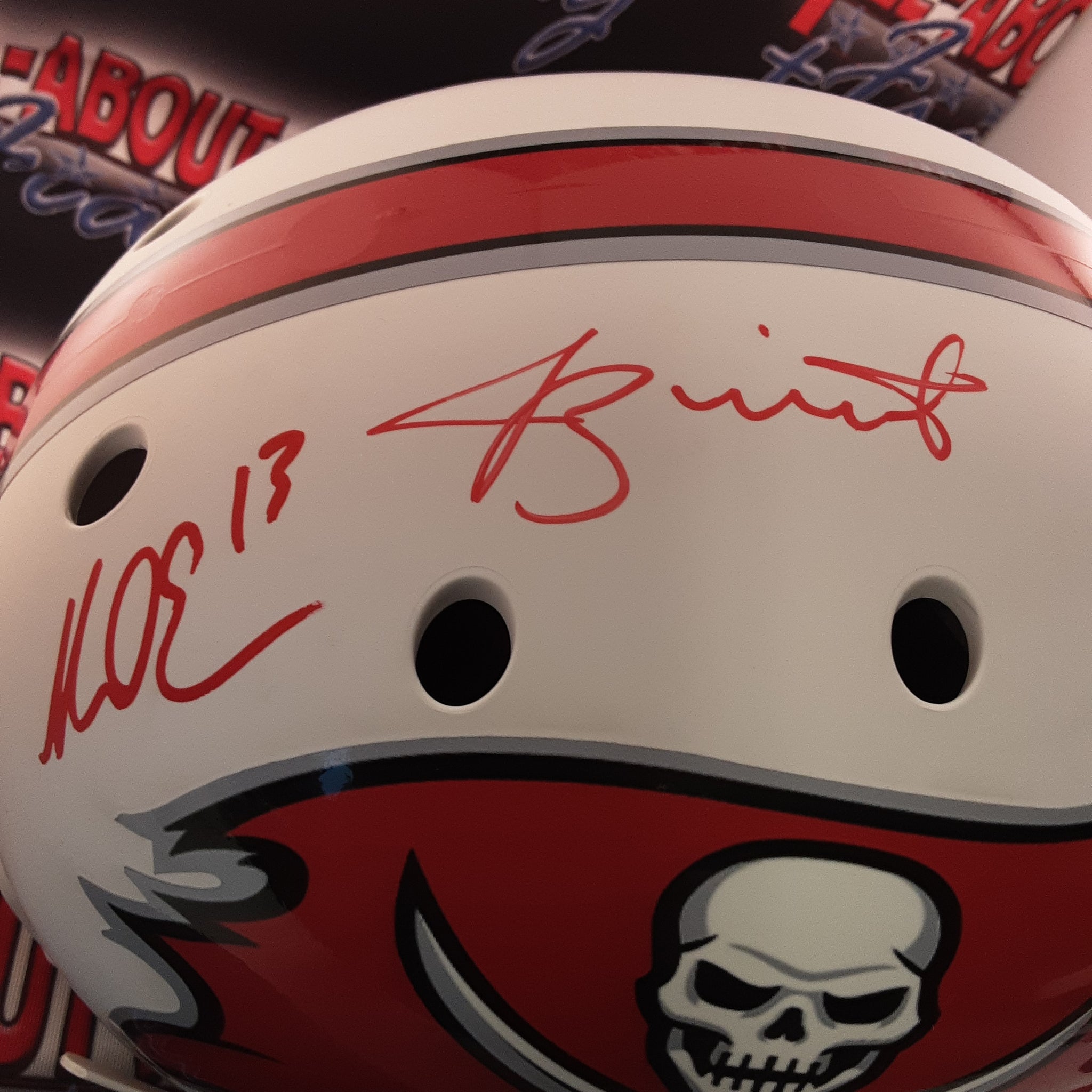 Mike Evans Desean Jackson Jameis Winston Authentic Signed Autographed Full-size Replica Helmet PSA