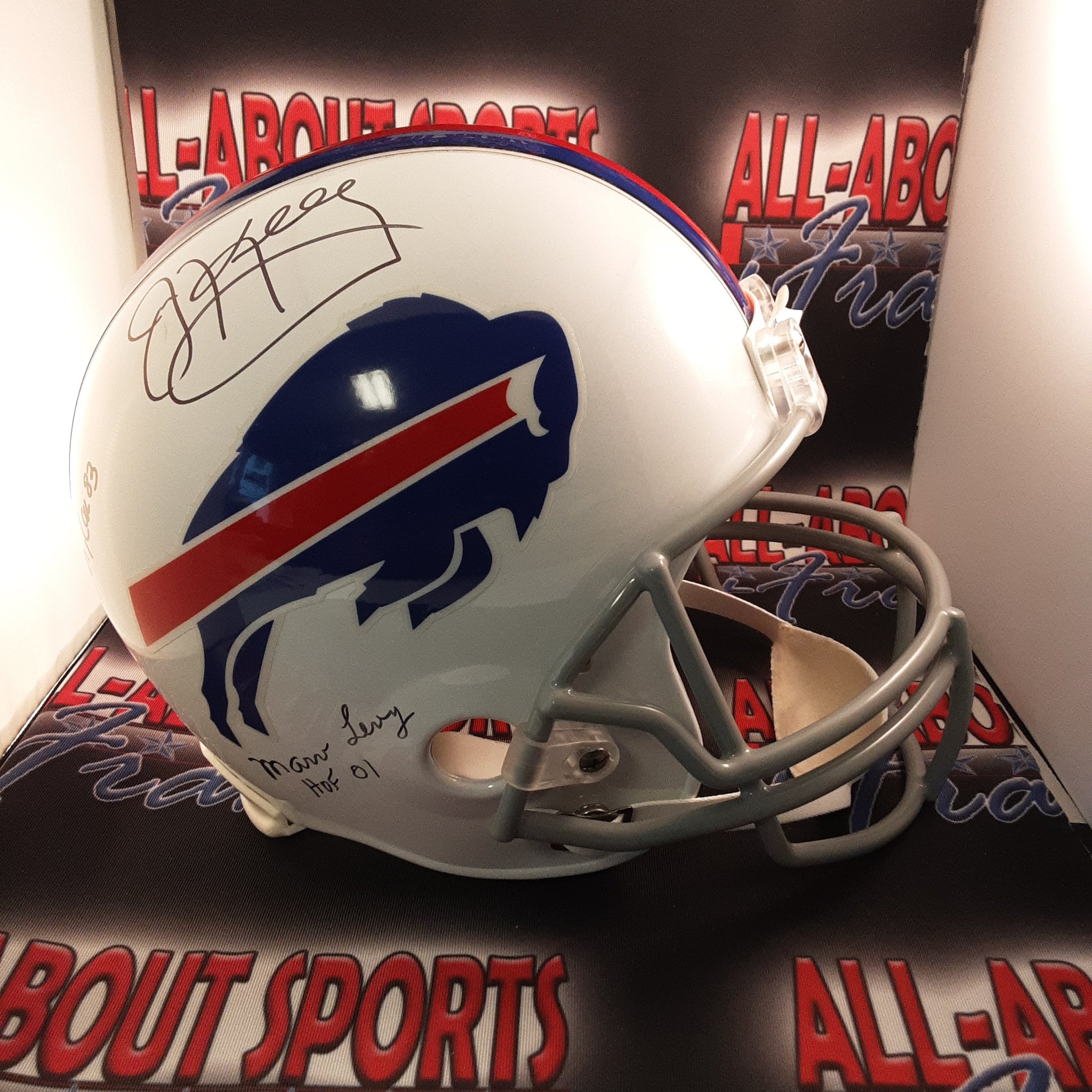 Kelly, Levy & Reed Authentic Signed Buffalo Bills autographed Full-size Helmet JSA