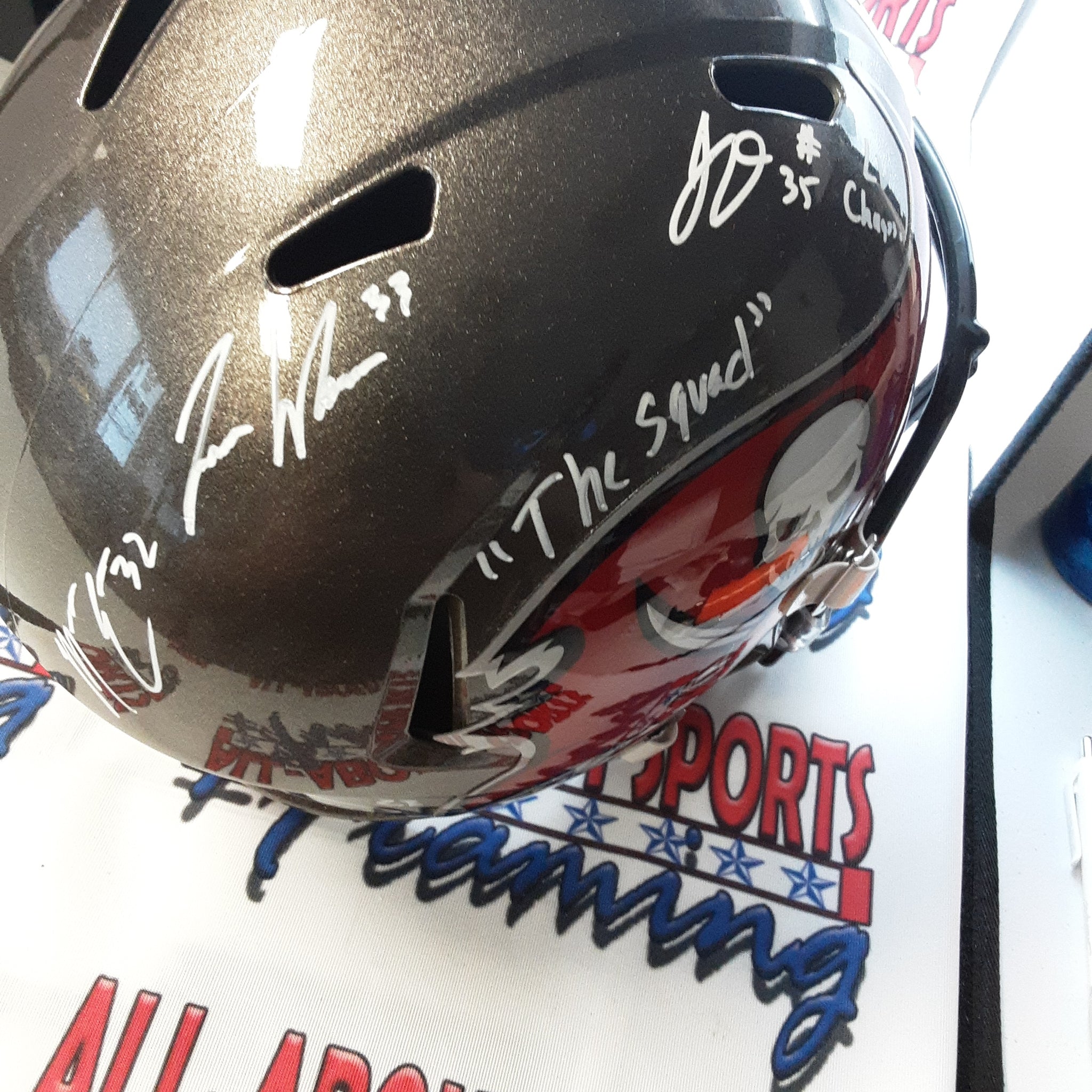 Whitehead, Davis, SMB, Dean, Winfield Authentic Signed Autographed Full-size Replica Helmet JSA-