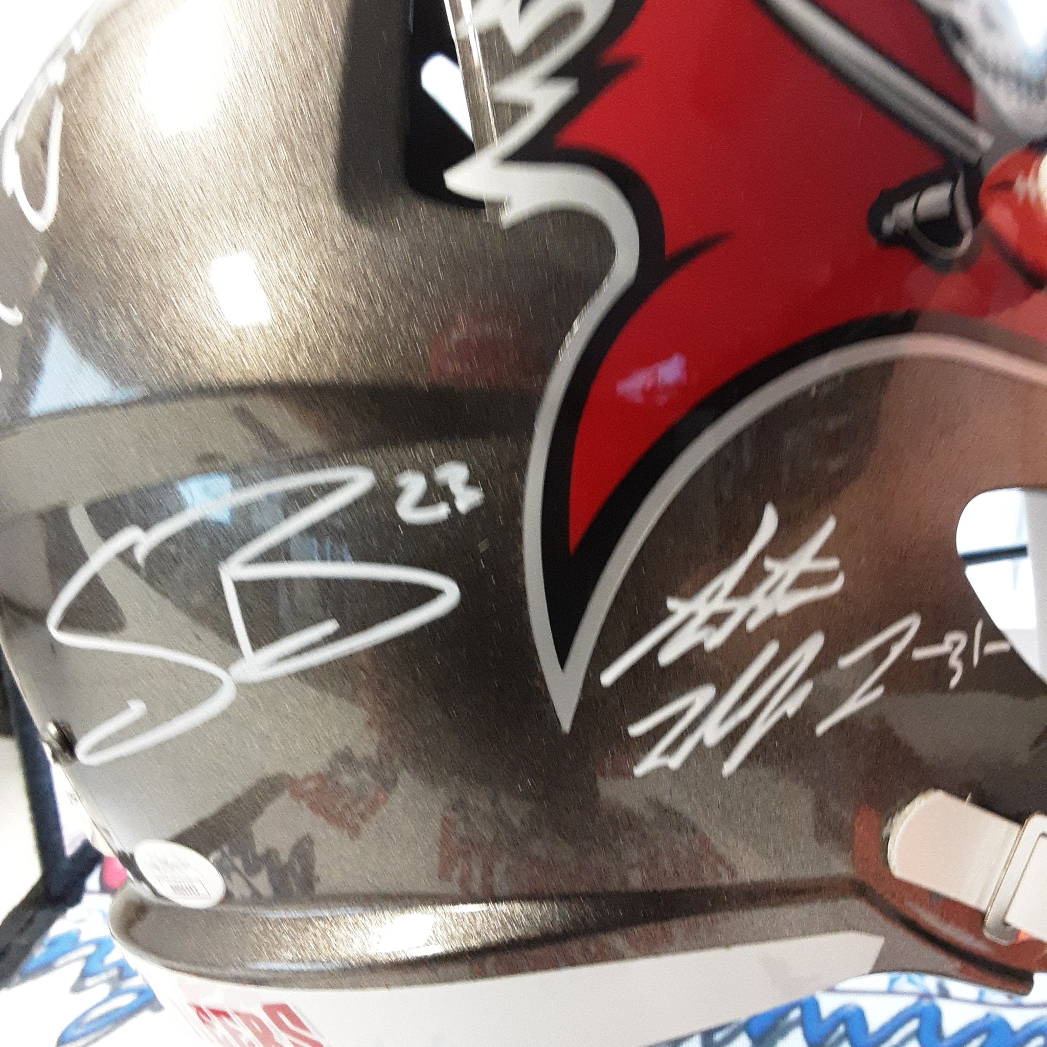 Whitehead, Davis, SMB, Dean, Winfield Authentic Signed Autographed Full-size Replica Helmet JSA-