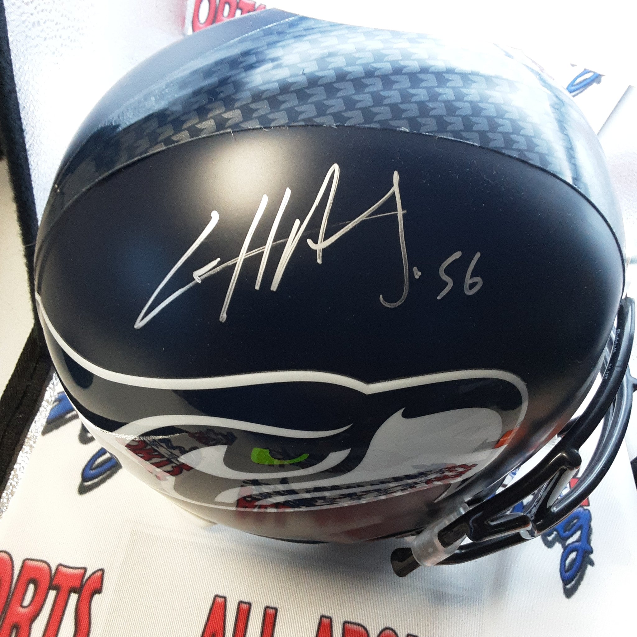 FRAMED CLIFF AVRIL AUTOGRAPHED SIGNED SEATTLE SEAHAWKS JERSEY JSA