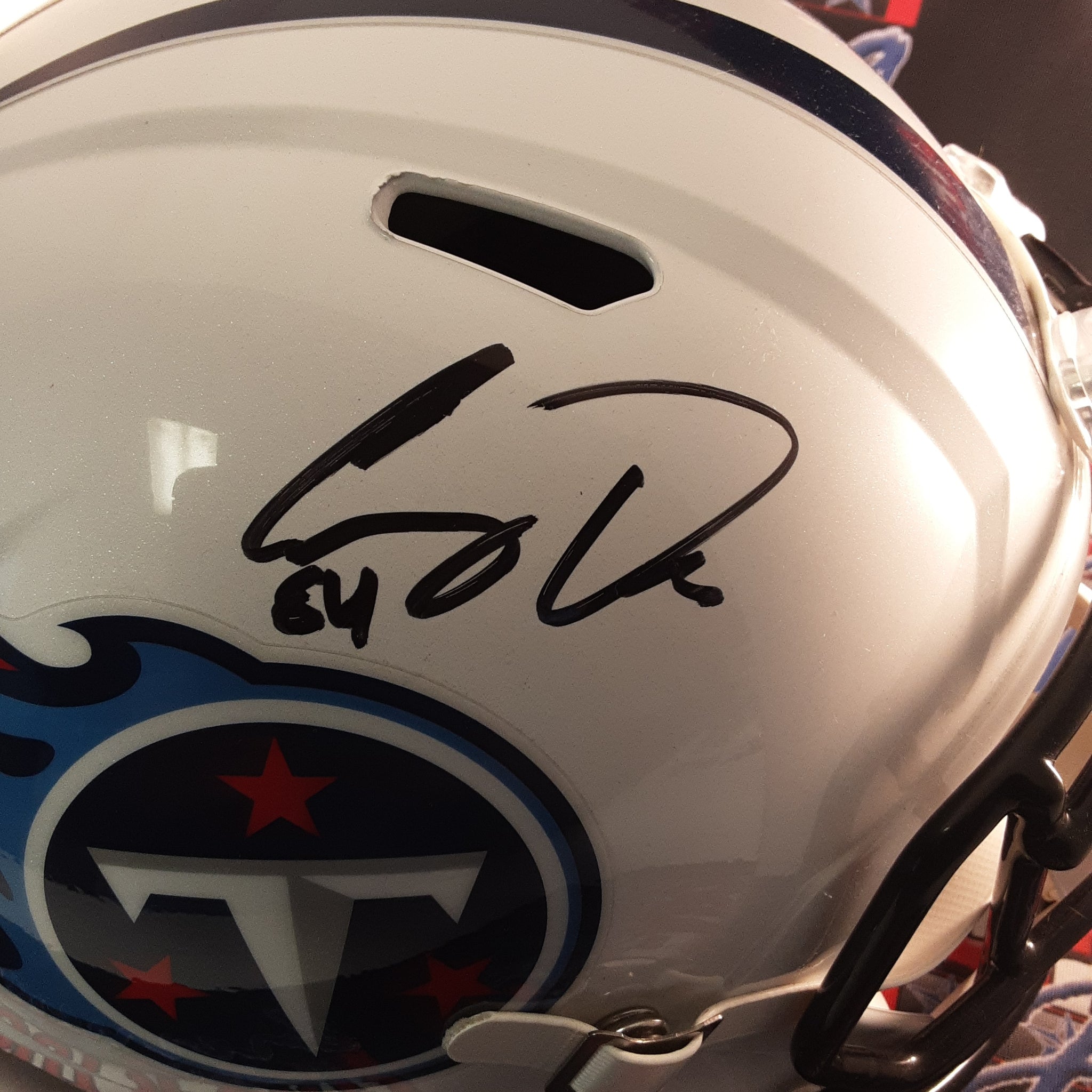 Corey Davis Replica Signed Autographed Full-size Replica Helmet JSA.