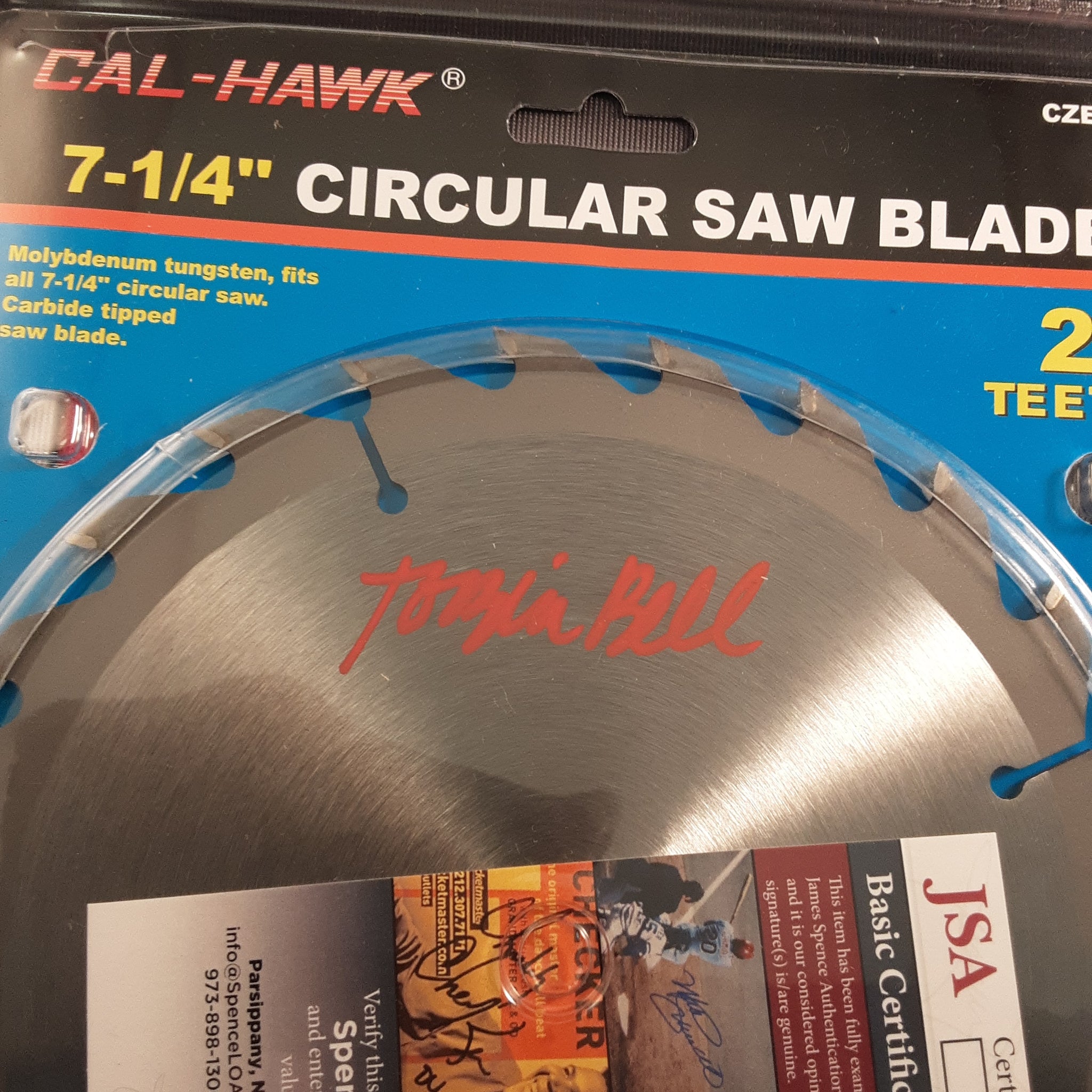 Tobin Bell Authentic Signed Saw Blade Autographed JSA