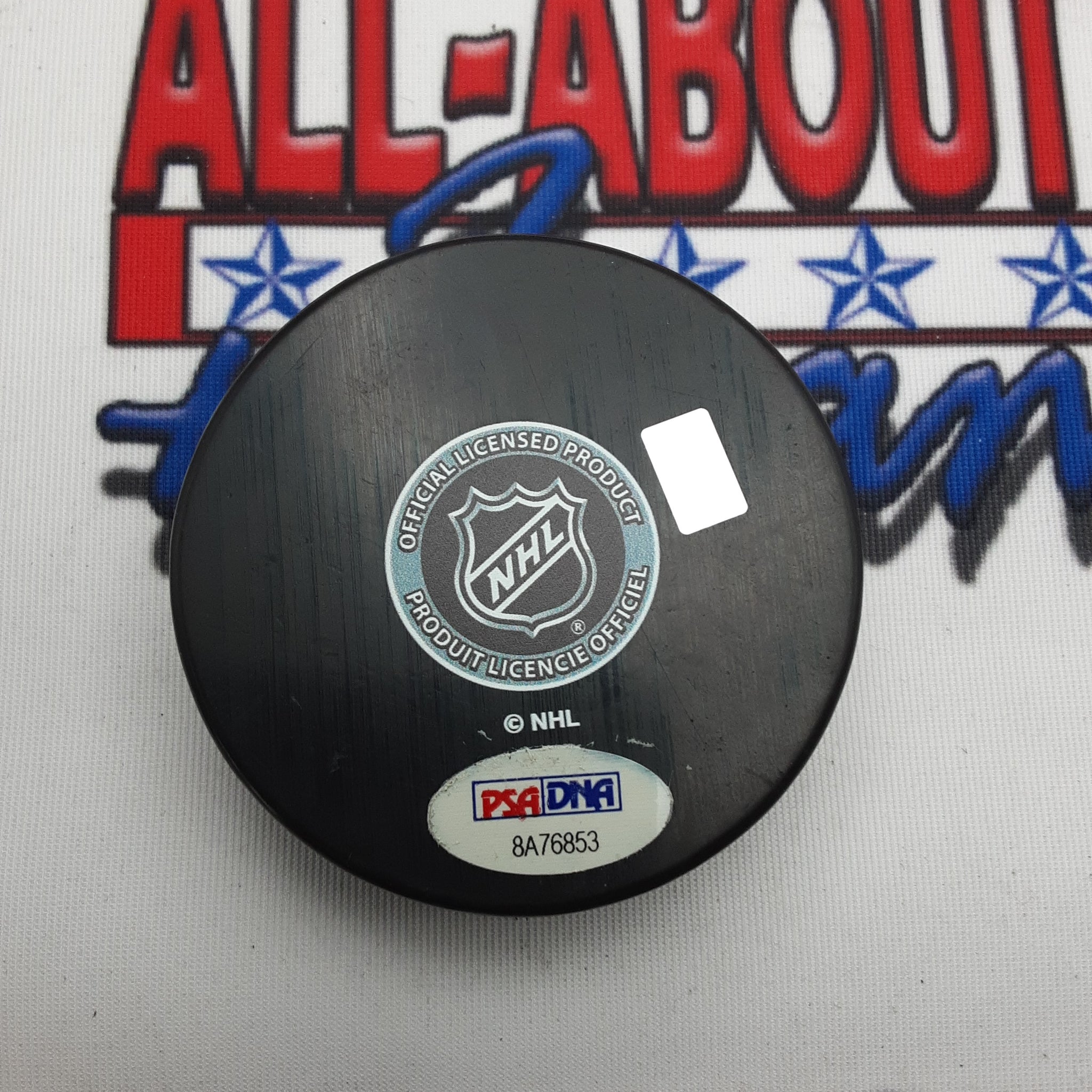 Yanni gourde Authentic Signed Hockey Puck Autographed PSA-