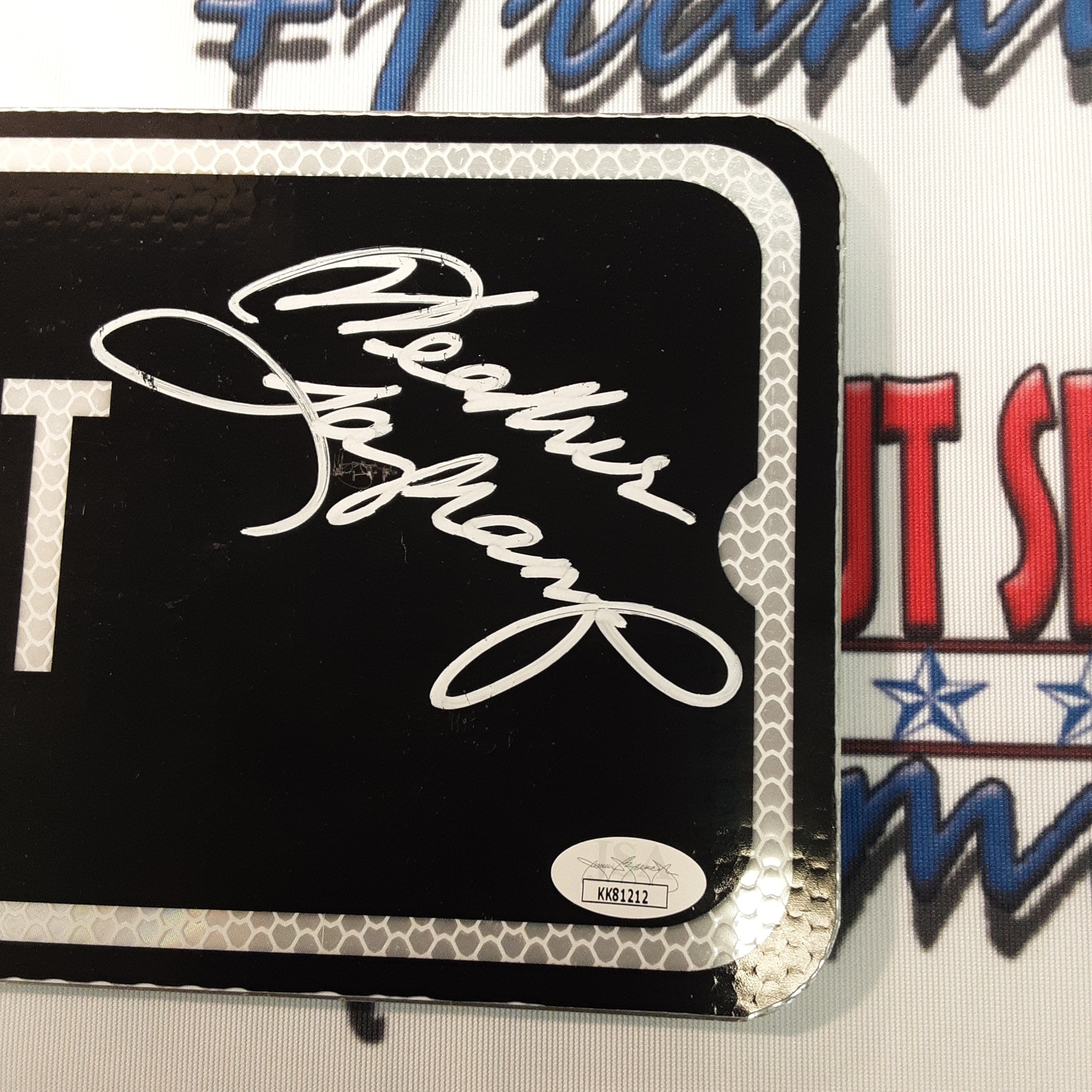 Heather LagenKamp Authentic Signed Elm St Sign Autographed JSA- R2