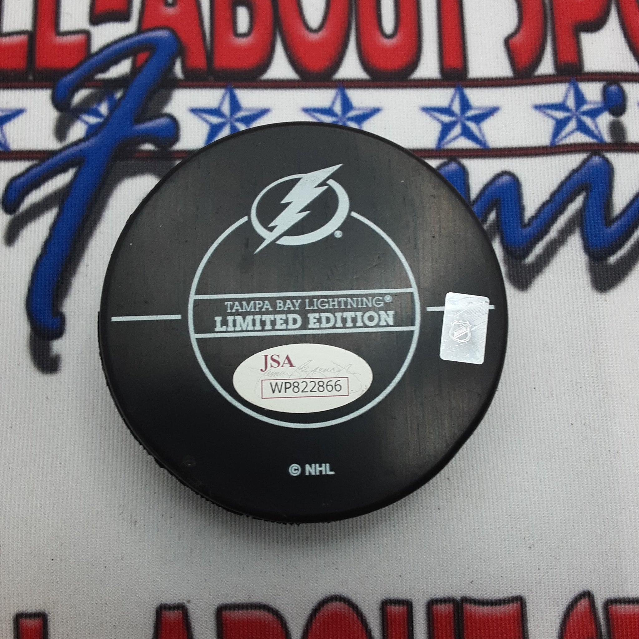 Nikita Kucherov All Star Game Authentic Signed Puck Autographed JSA