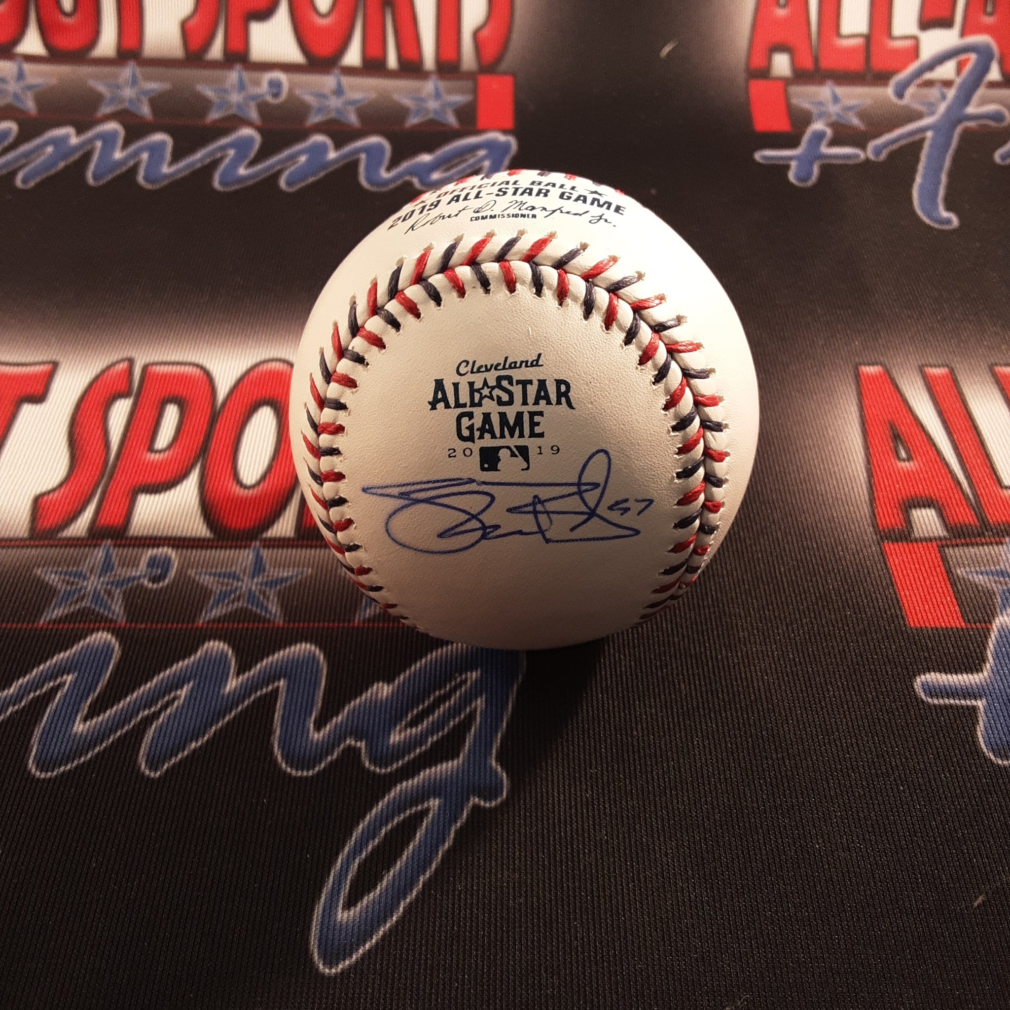 Shane Bieber All Star Authentic Signed Baseball Autographed Beckett.