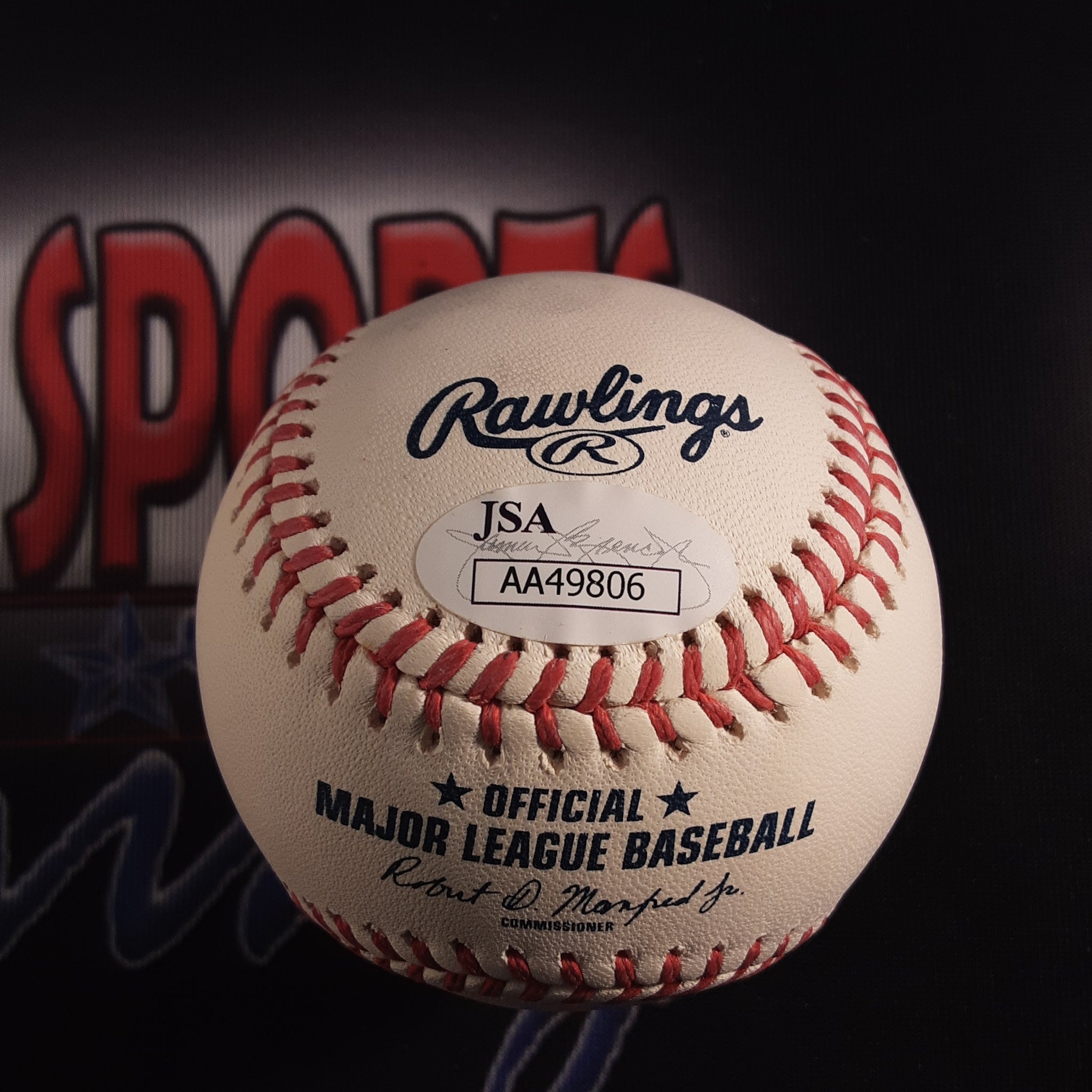 Sandy Alomar Authentic Signed Baseball Autographed JSA.