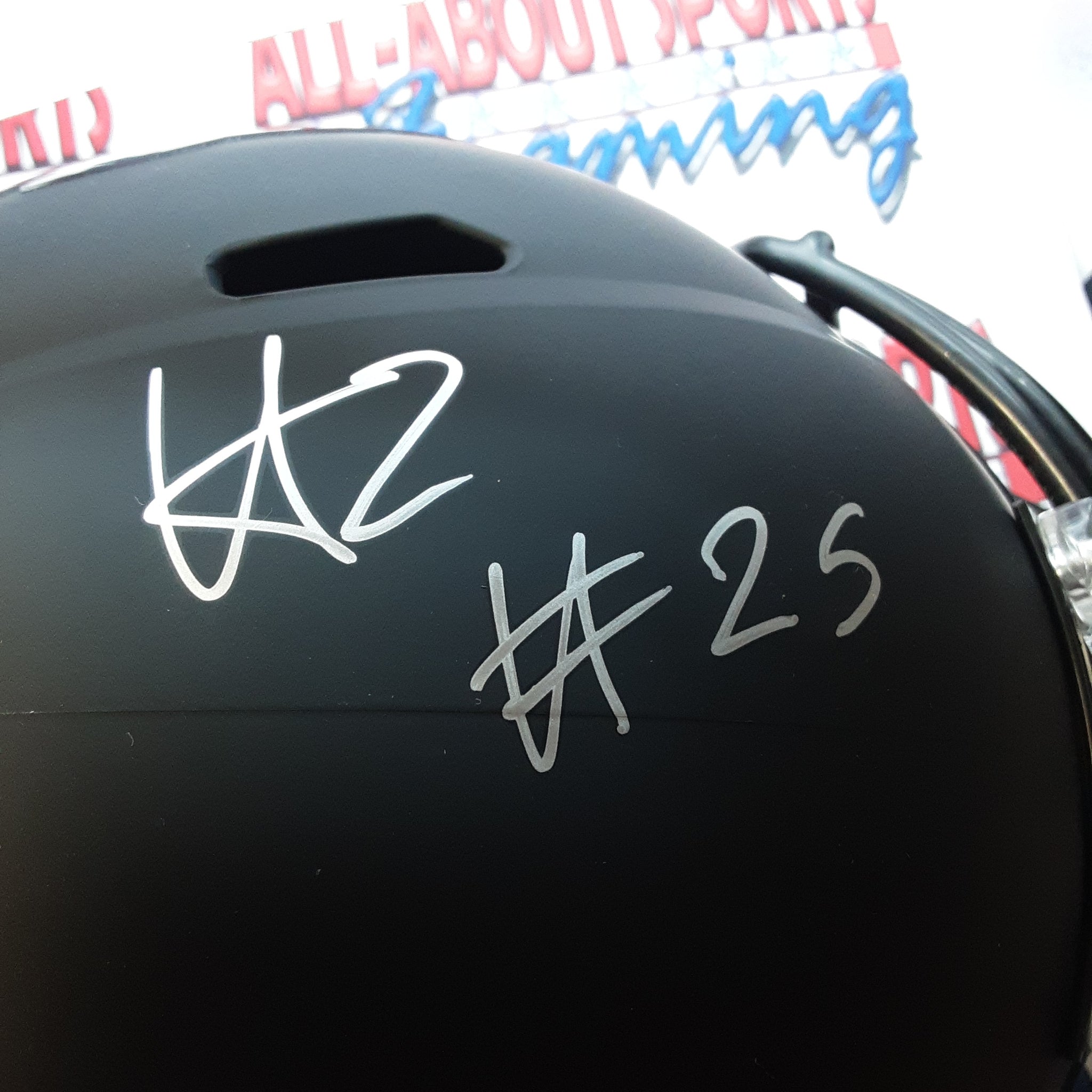 Hassan Haskins Authentic Signed Autographed Replica Helmet JSA