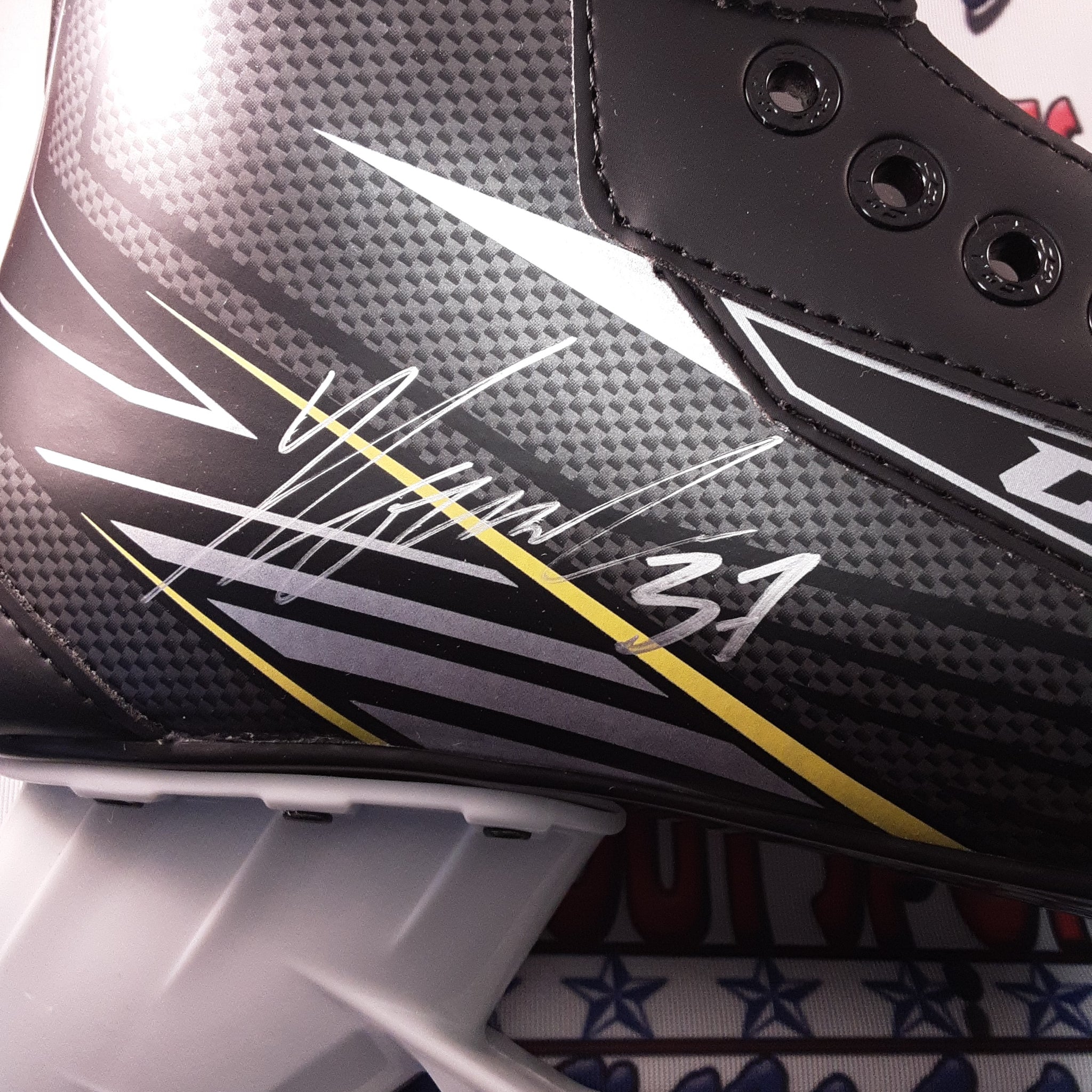 Yanni Gourde Authentic Signed Pro Style Hockey Skates Autographed JSA