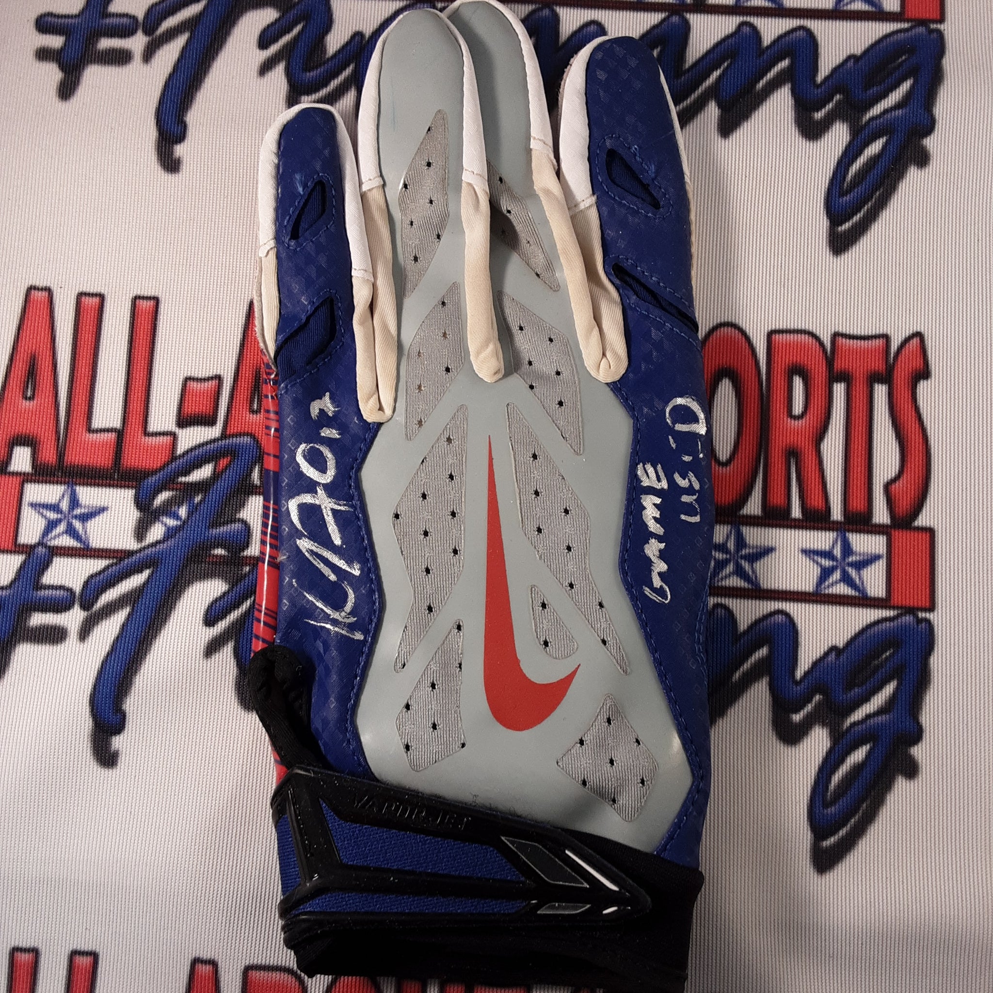 Dwayne Harris Authentic Game Used Signed Glove Autographed JSA