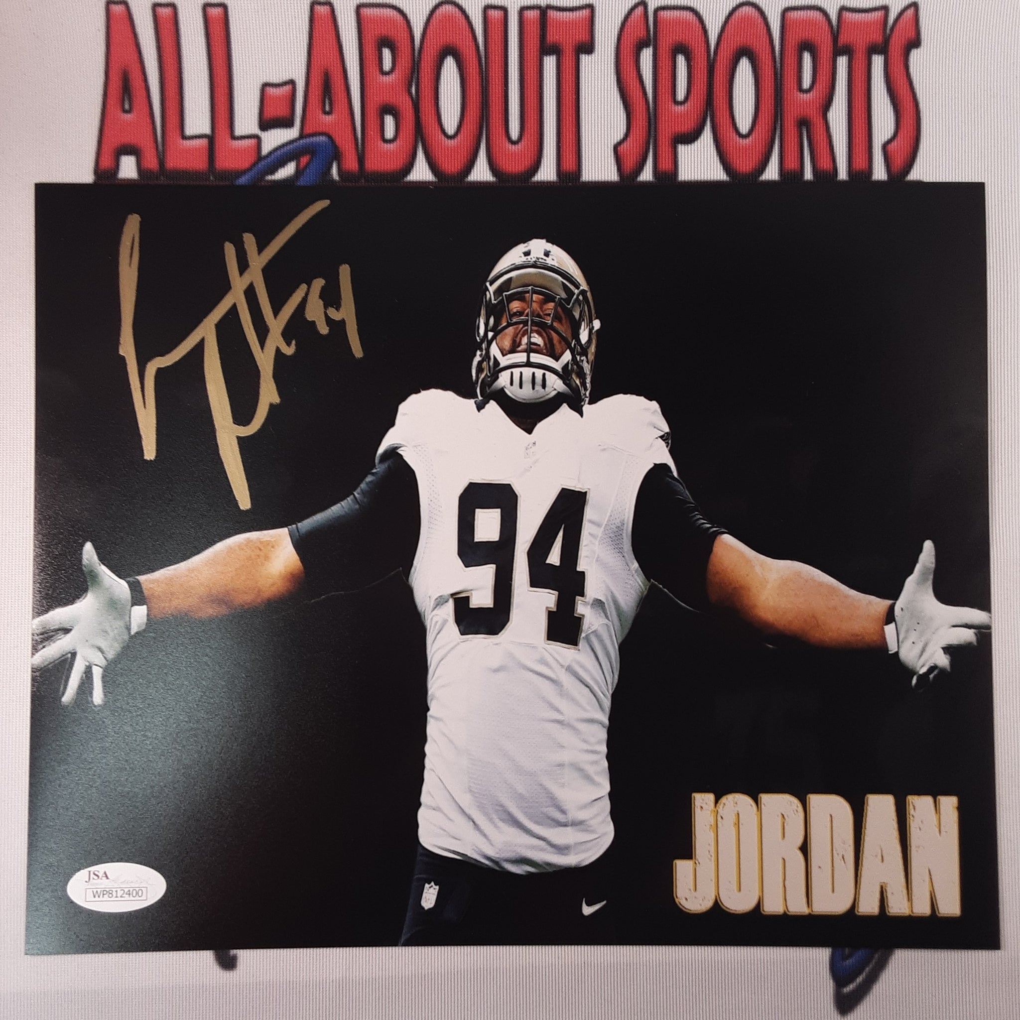 Cameron Jordan Authentic Signed 8x10 Photo Autographed JSA.