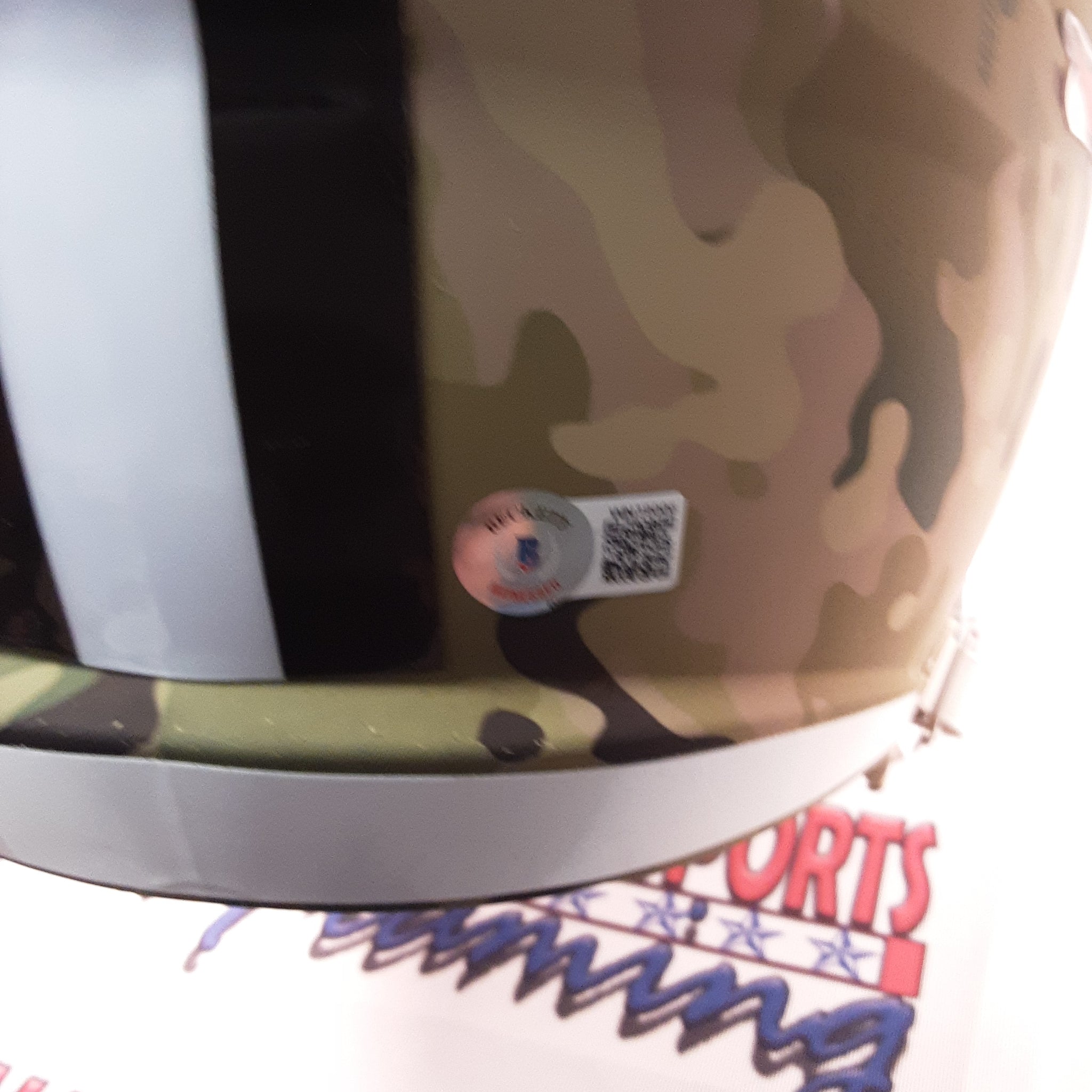 Amari Cooper Replica Signed Autographed Full-size Helmet Beckett.