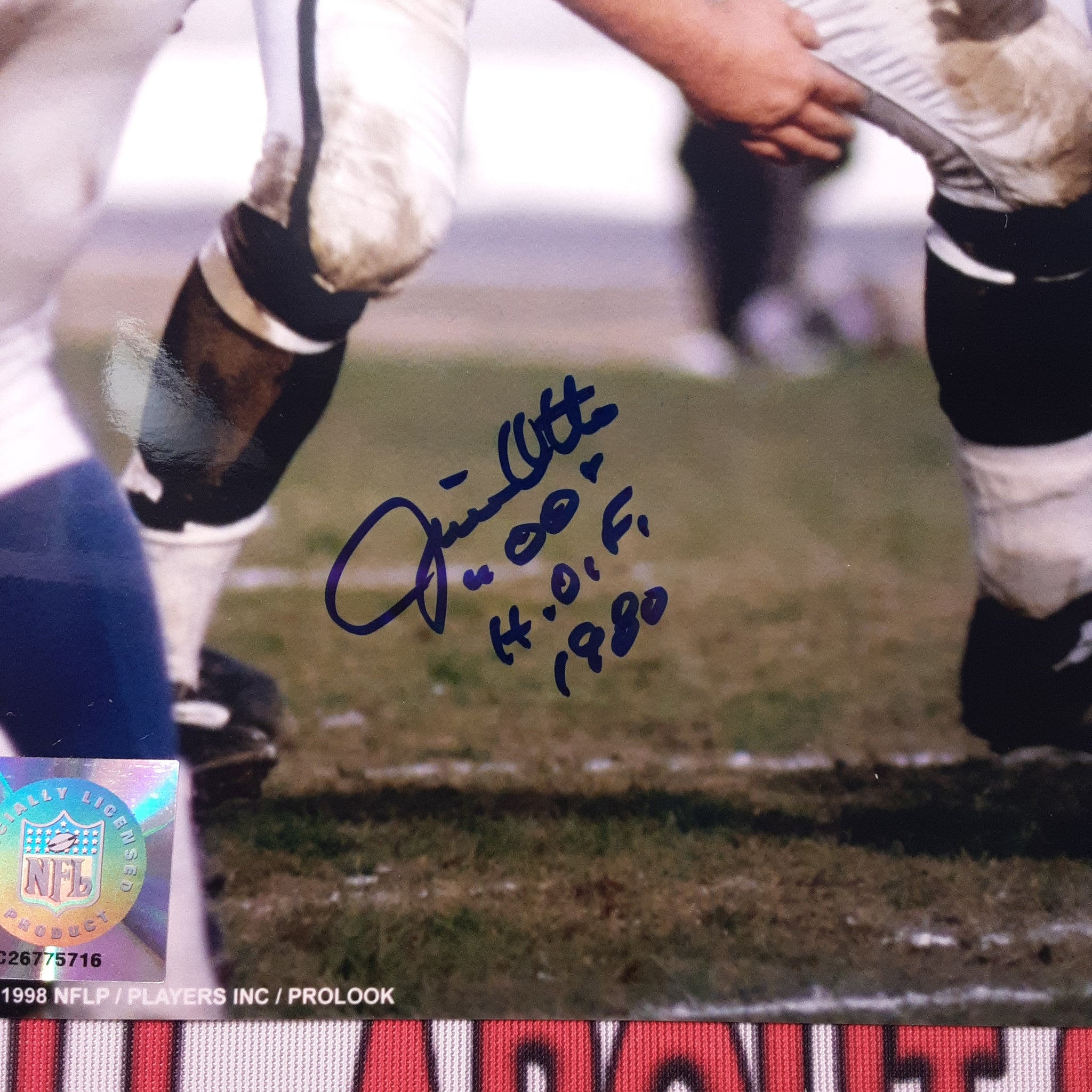 Jim Otto Authentic Signed 8x10 Photo Autographed PSA.