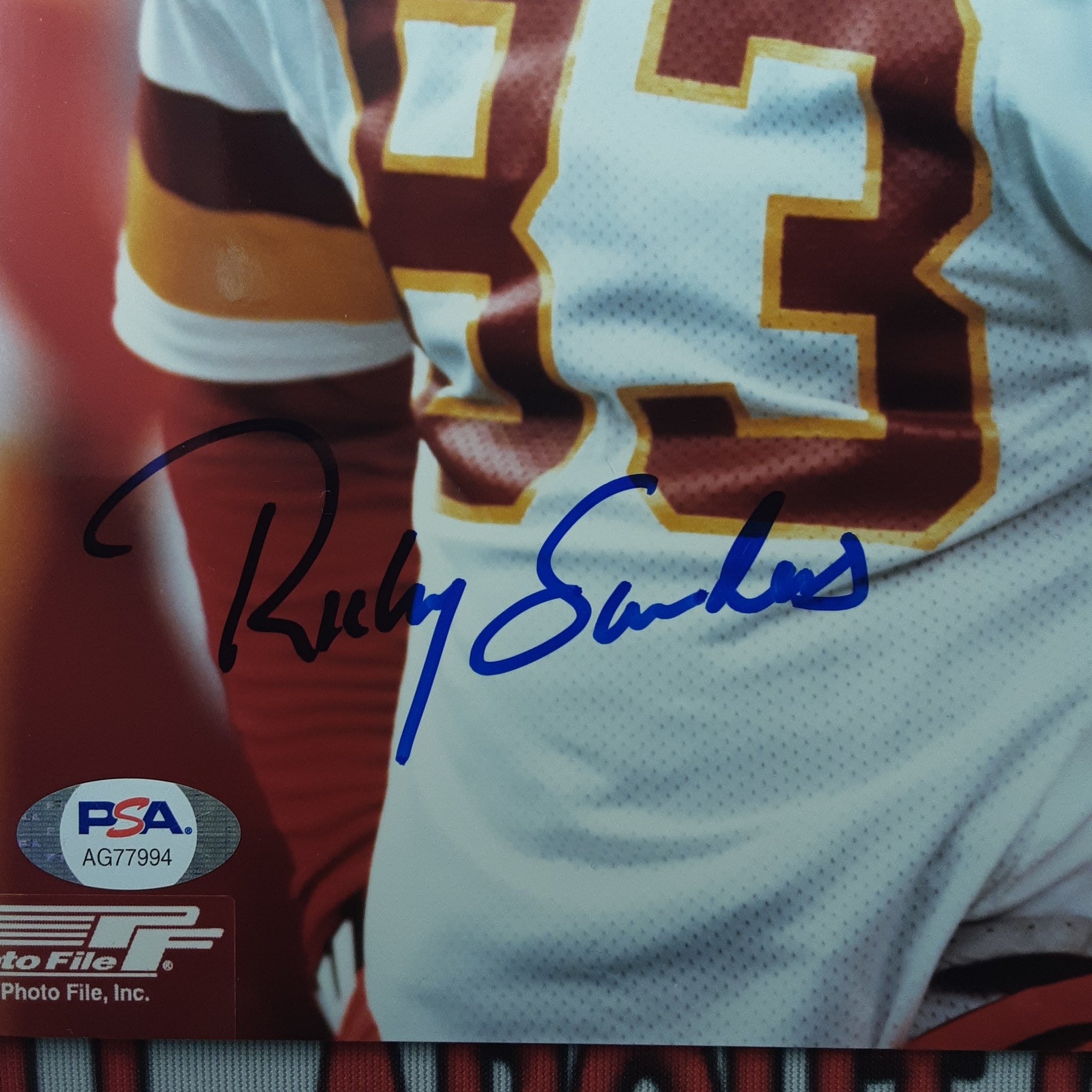 Ricky Sanders Authentic Signed 8x10 Photo Autographed PSA-