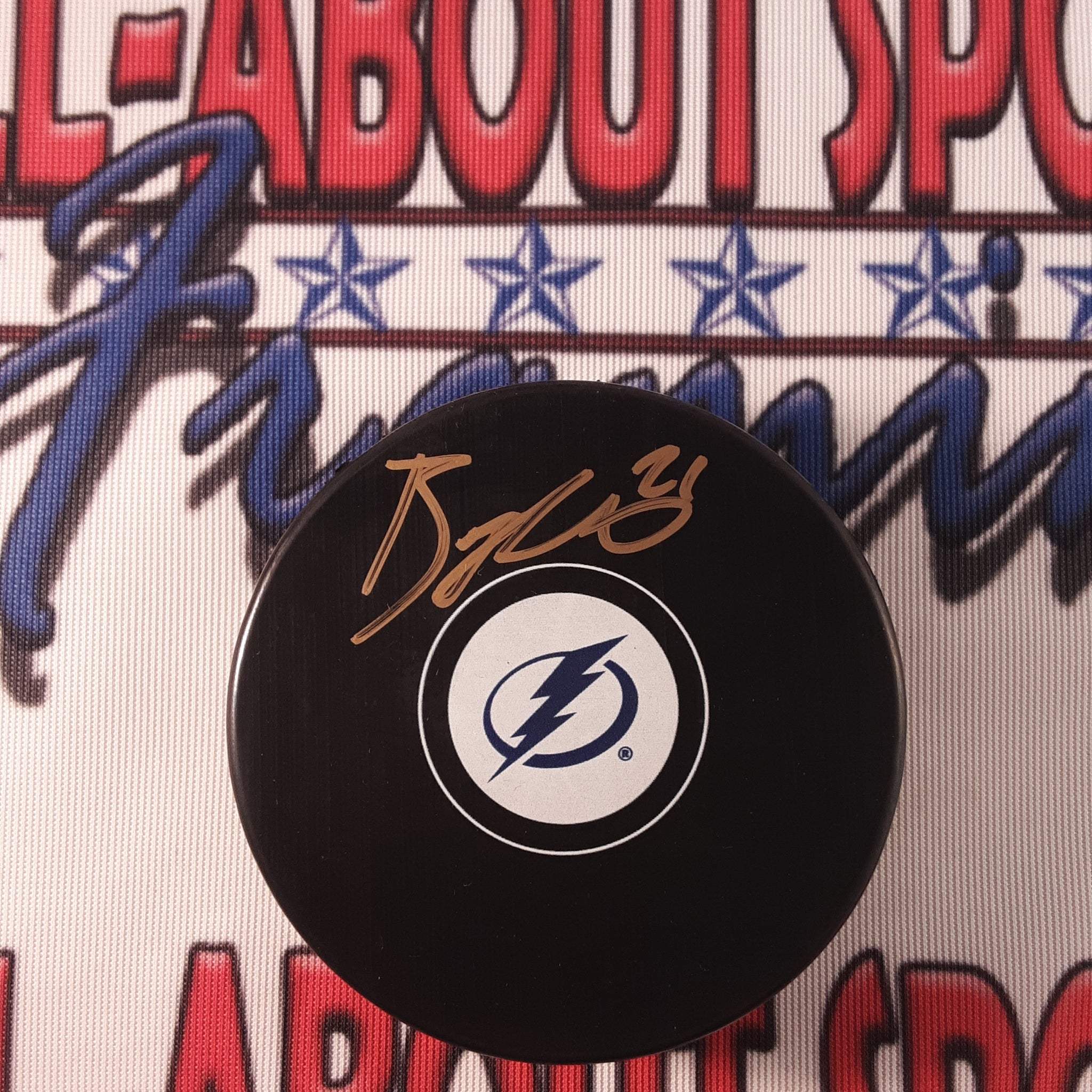 Brayden Point Authentic Signed Hockey Puck Autographed JSA
