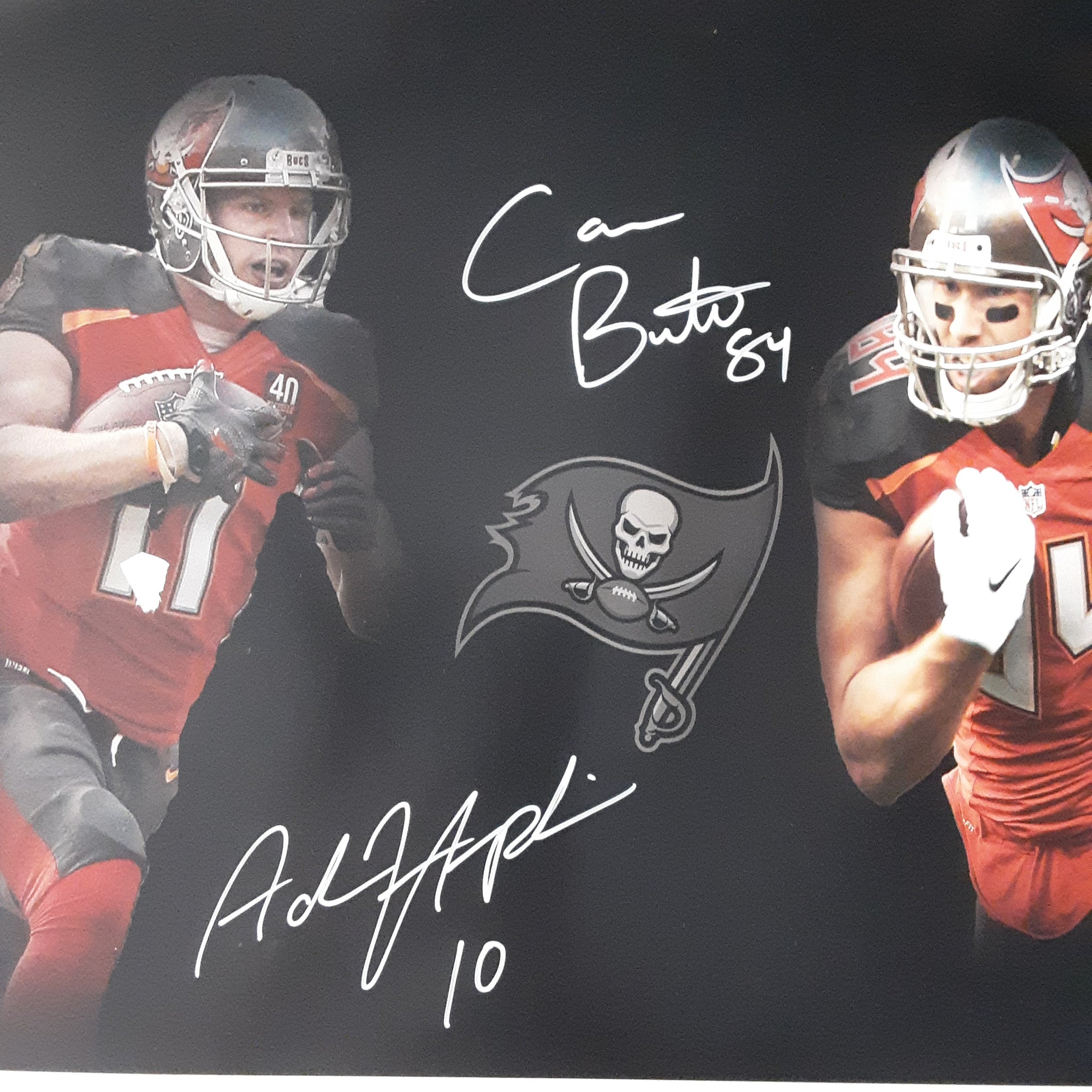 Cameron Brate and Adam Humphries Authentic Signed 16x20 Photo Autographed JSA.
