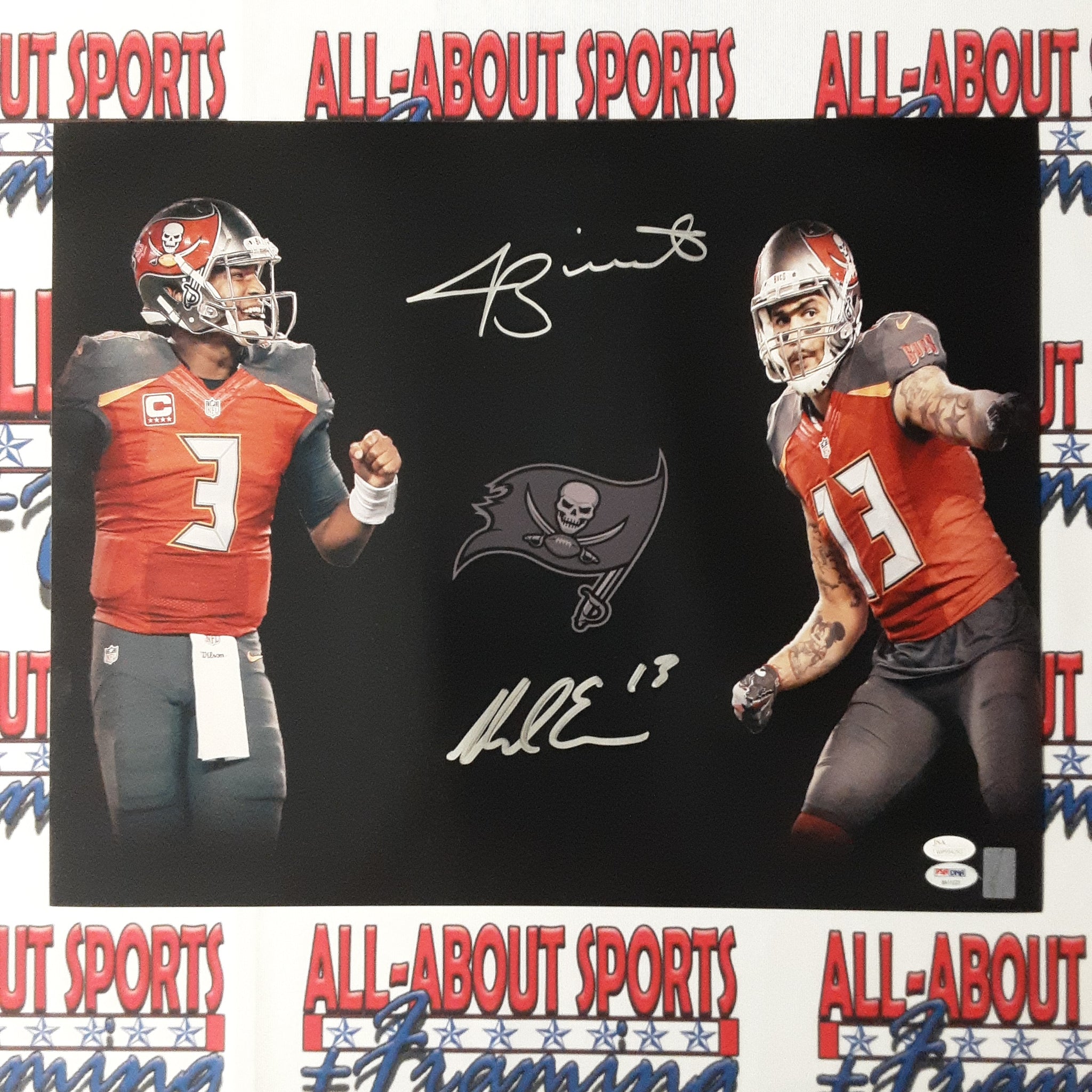 Mike Evans and Jameis Winston Authentic Signed 16x20 Photo Autographed JSA