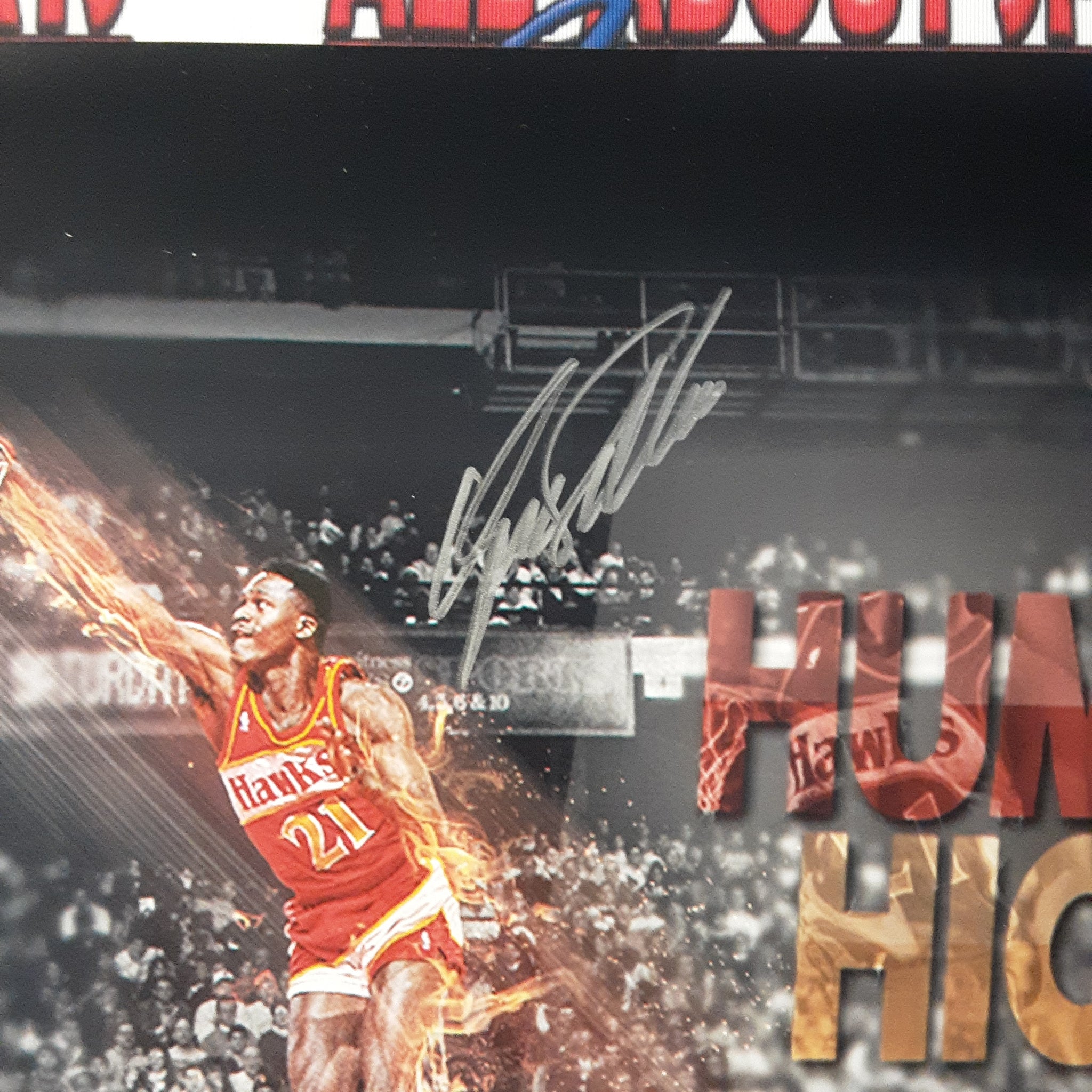 Dominique Wilkins Authentic Signed 16x20 Photo Autographed JSA-