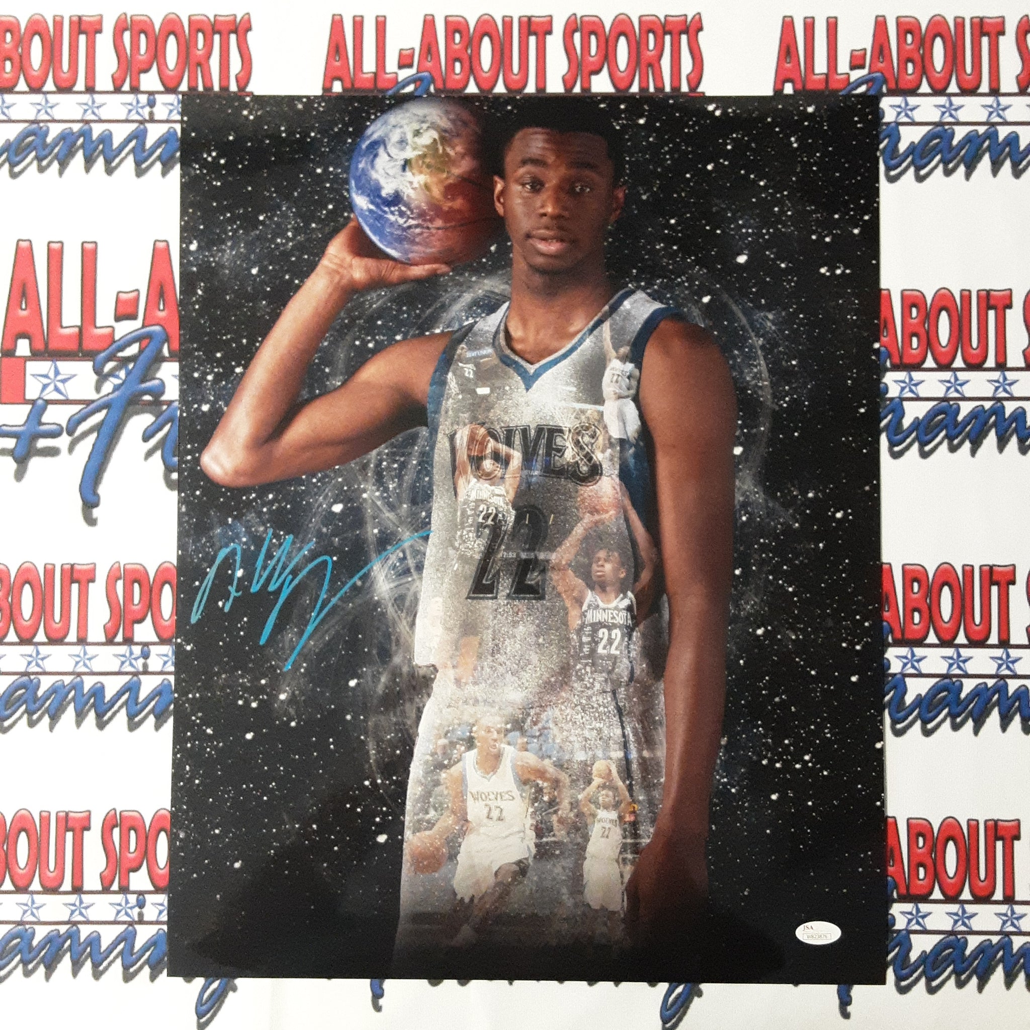 Andrew Wiggins Authentic Signed 16x20 Photo Autographed JSA