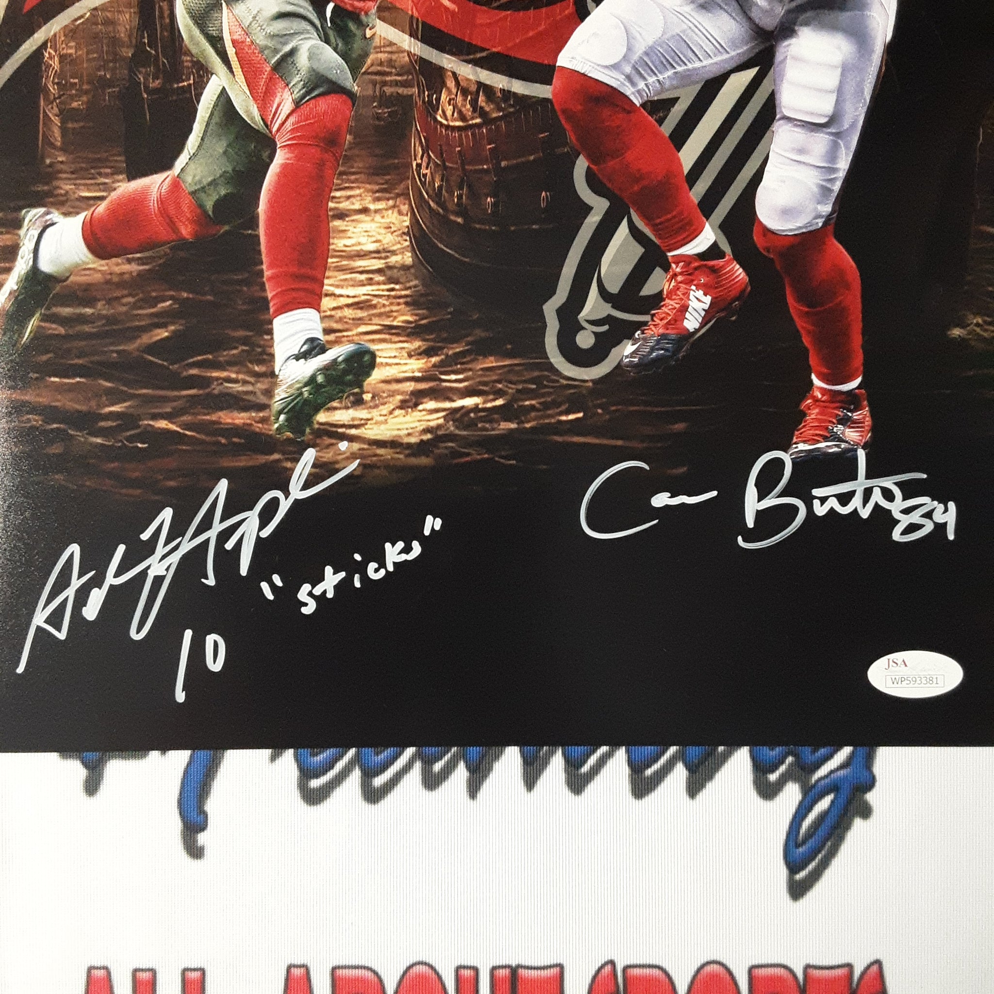 Cameron Brate and Adam Humphries Authentic Signed 11x14 Photo Autographed JSA.