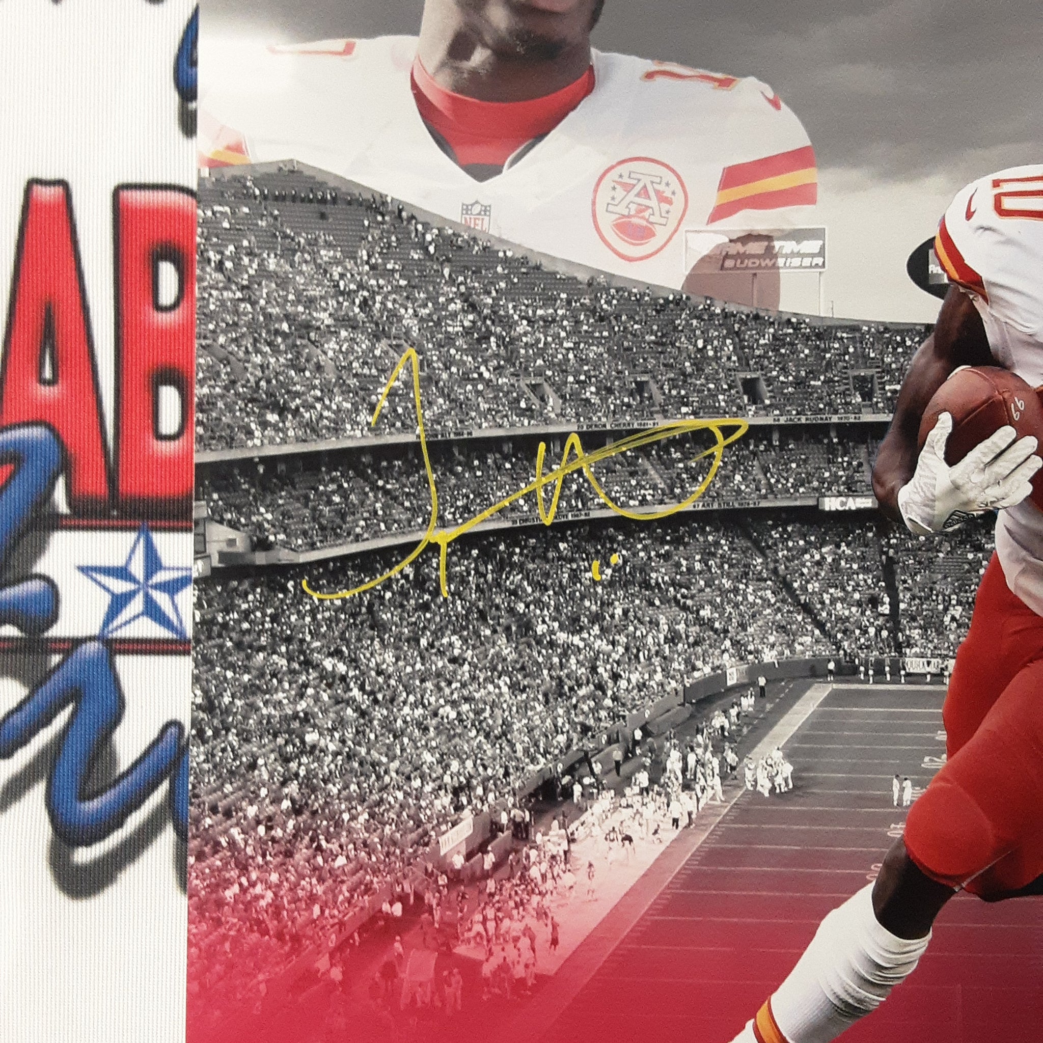 Tyreek Hill Authentic Signed 11x14 Photo Autographed JSA.