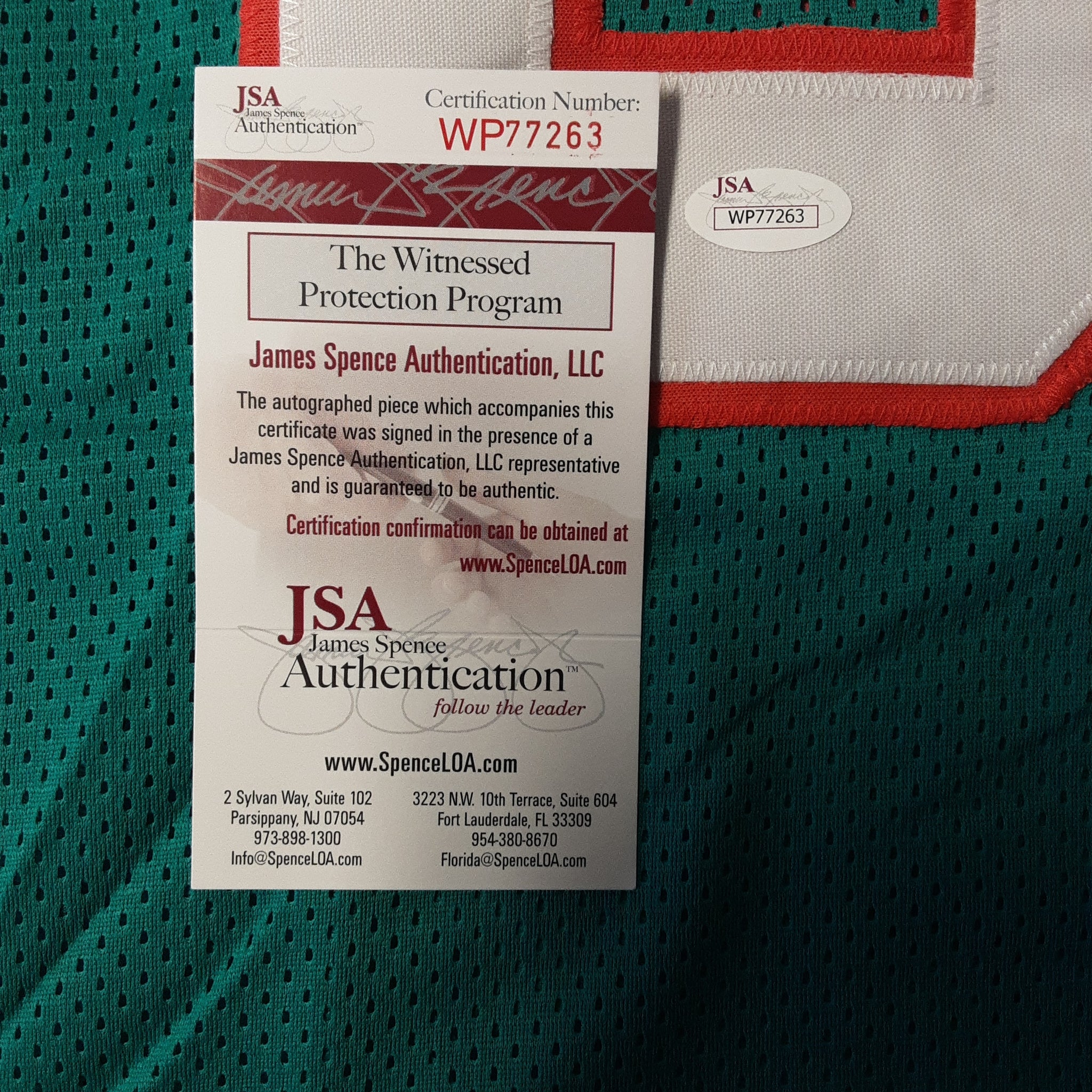 Jim Langer Authentic Signed Pro Style Jersey Autographed JSA
