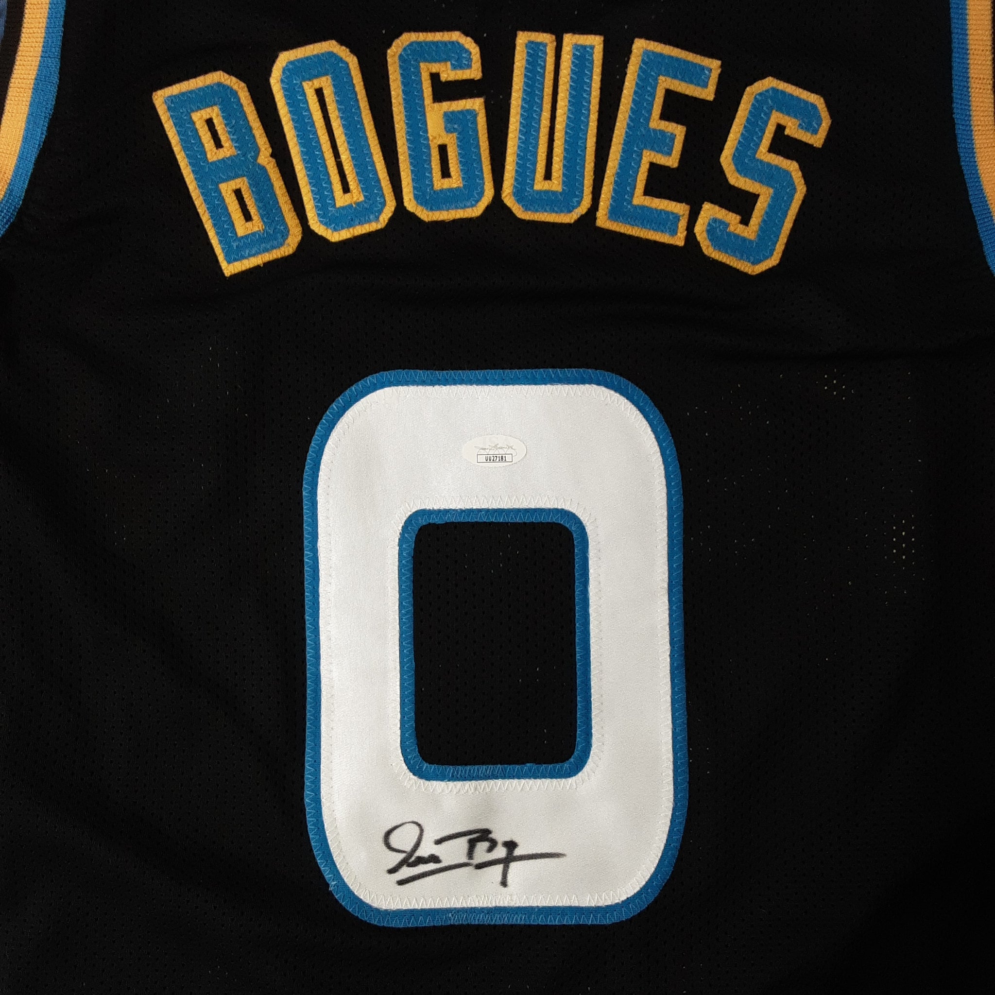 Tyrone Muggsy Bogues Authentic Signed Pro Style Jersey Autographed JSA