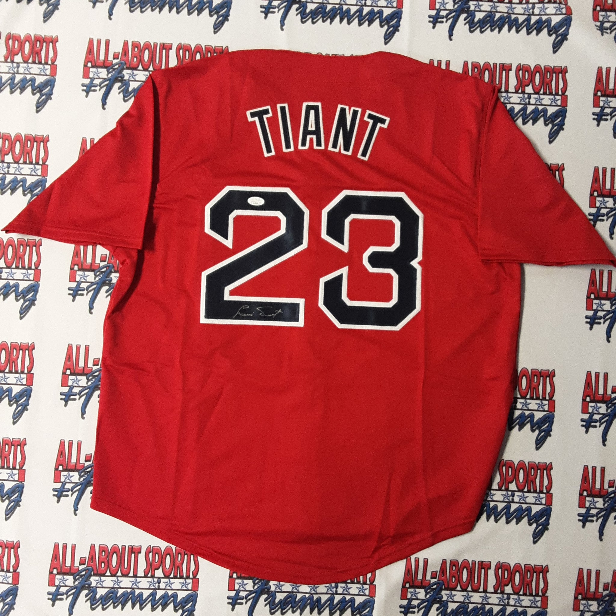 red sox autographed jersey
