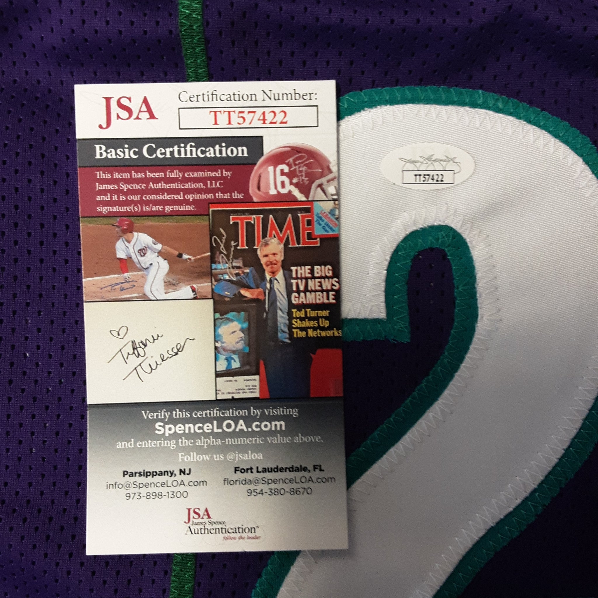 Larry Johnson Authentic Signed Pro Style Jersey Autographed JSA