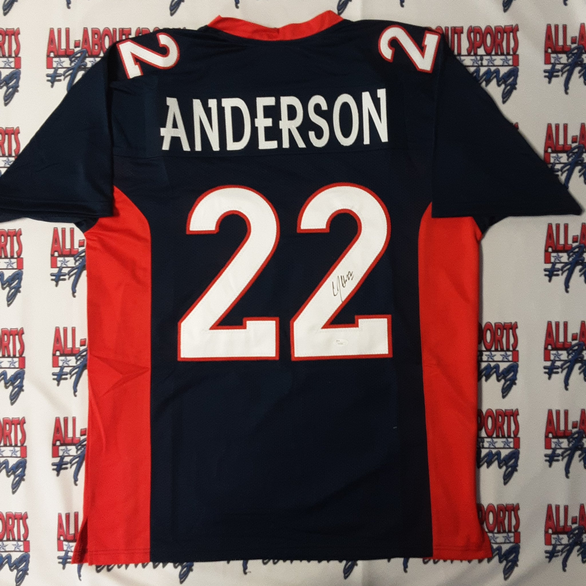 Cj Anderson Authentic Signed Pro Style Jersey Autographed JSA