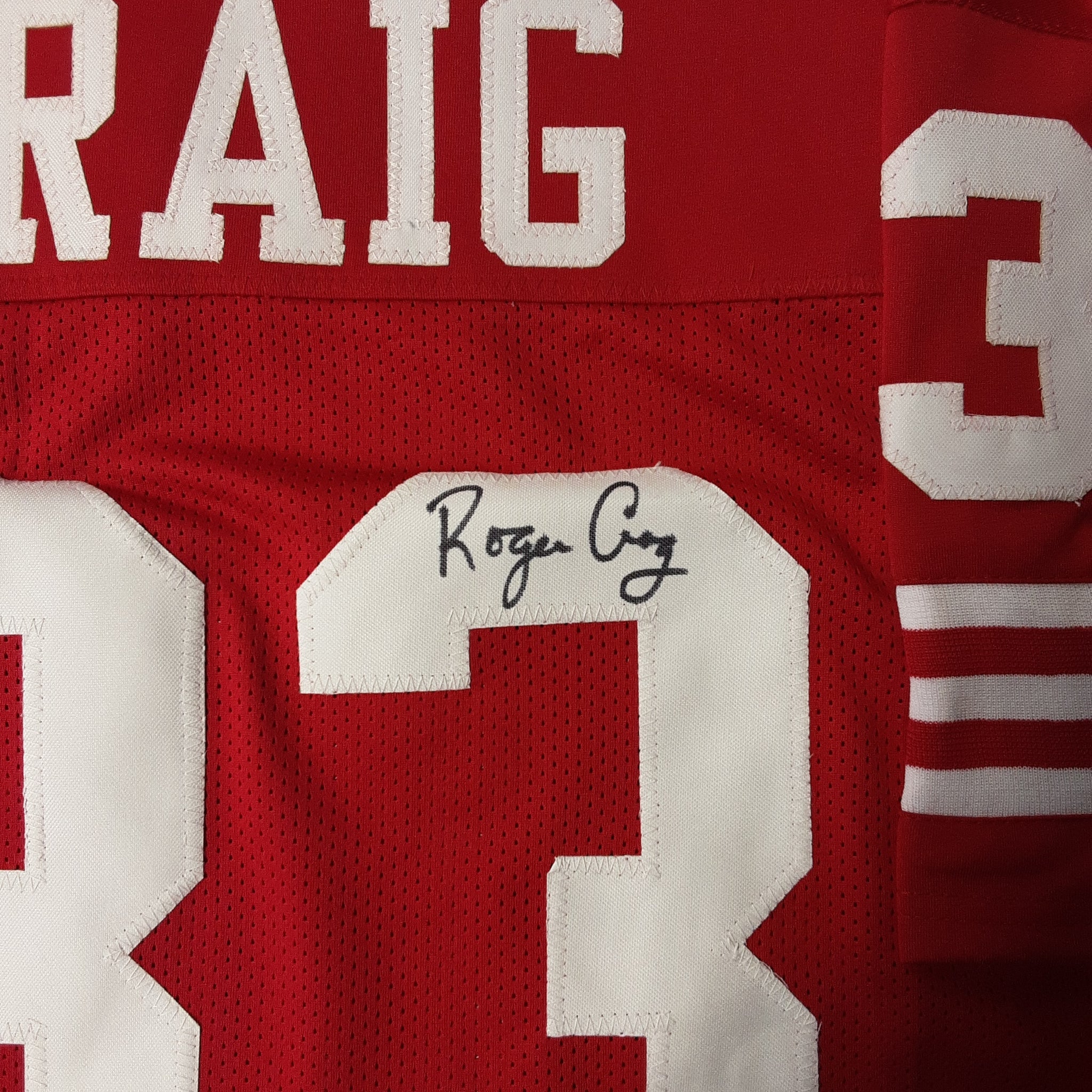 Roger Craig Authentic Signed Pro Style Jersey Autographed JSA